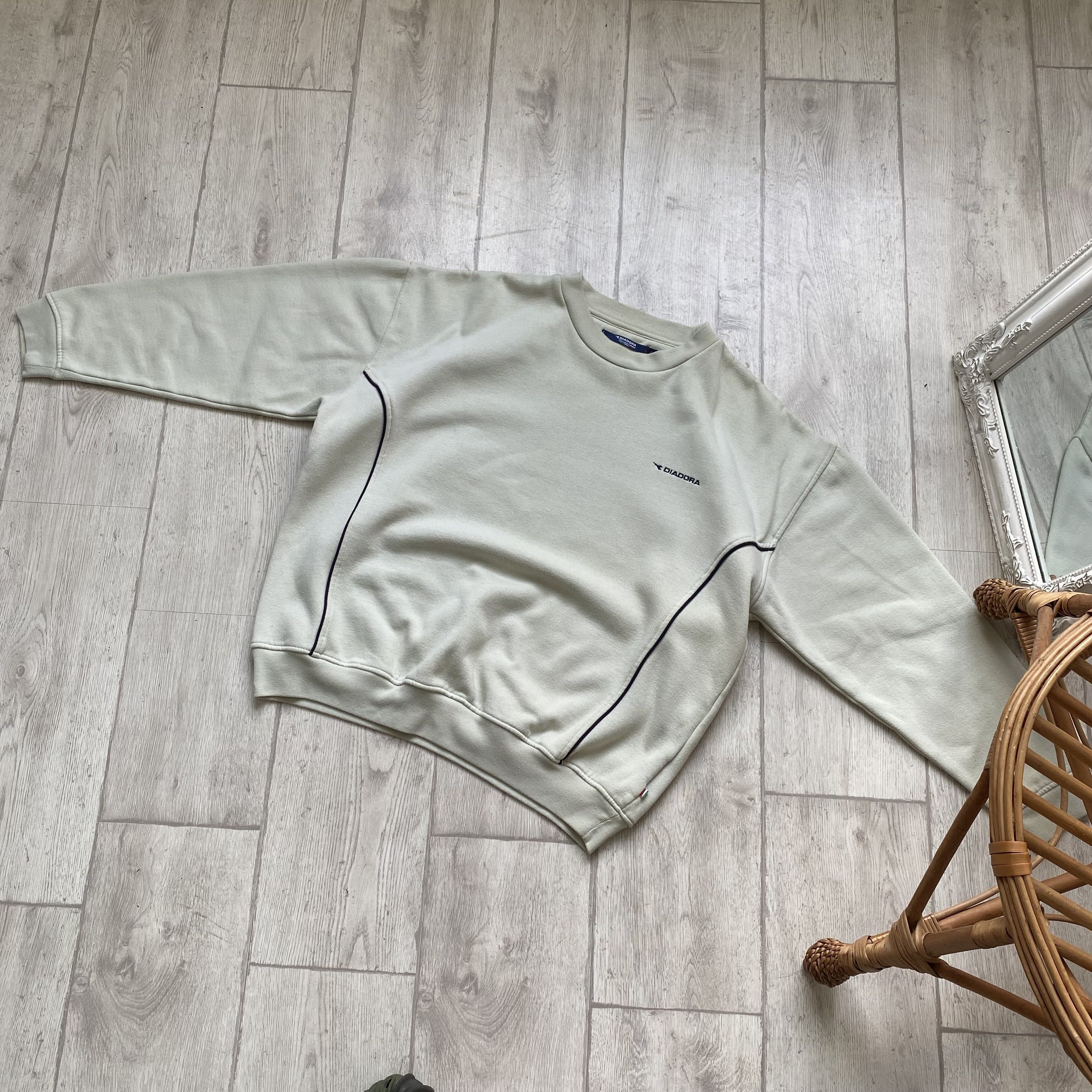 Diadora Vintage 90s Diadora Heavy Boxy sweatshirt Y2K Size US M / EU 48-50 / 2 - 7 Thumbnail