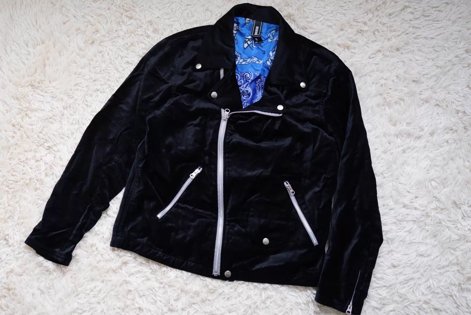 Neighborhood NEIGHBORHOOD CR-JKT 21SS Riders Cashew Velvet Jacket M Size US M / EU 48-50 / 2 - 1 Thumbnail