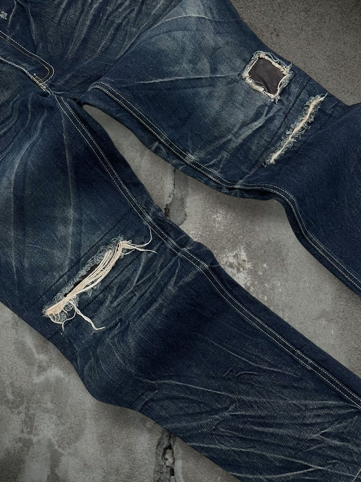 Japanese Brand Vintage Authentic Designer Japan Rapanui Distressed Denim Size US 29 - 6 Thumbnail