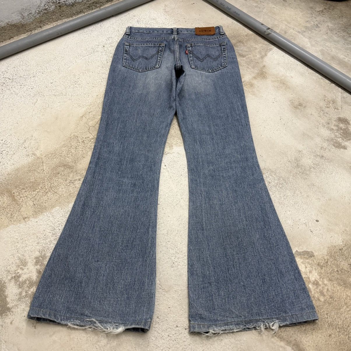 Edwin Flare Vintage Edwin Extra Extreme Miss X Jeans Pants Size 28" / US 6 / IT 42 - 2 Thumbnail
