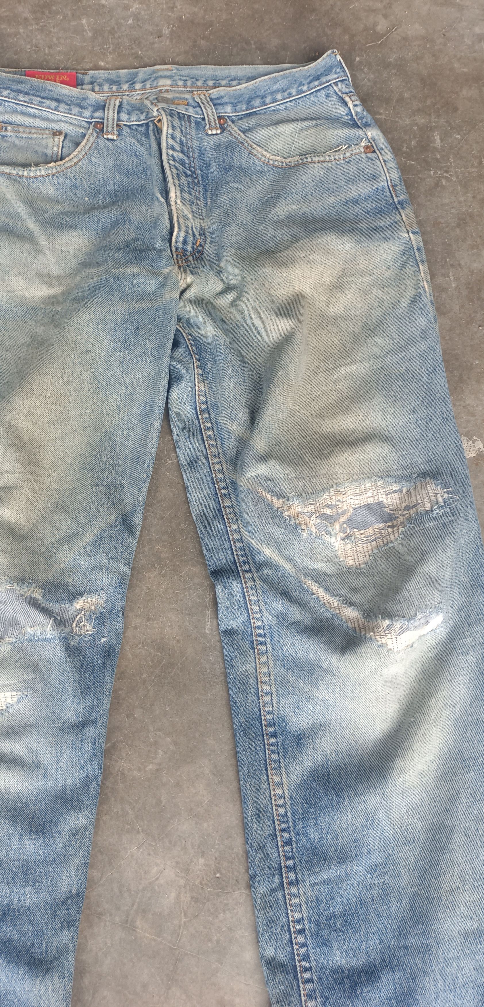 Edwin Vintage💥 Edwin Made In USA Distressed Denim Size US 32 / EU 48 - 5 Thumbnail