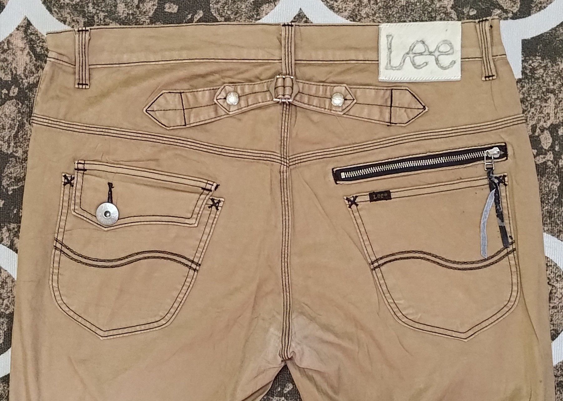 Lee Lee Cowboy Double Knee Straight Leg Buckle Back Pant Size US 40 / EU 56 - 8 Thumbnail