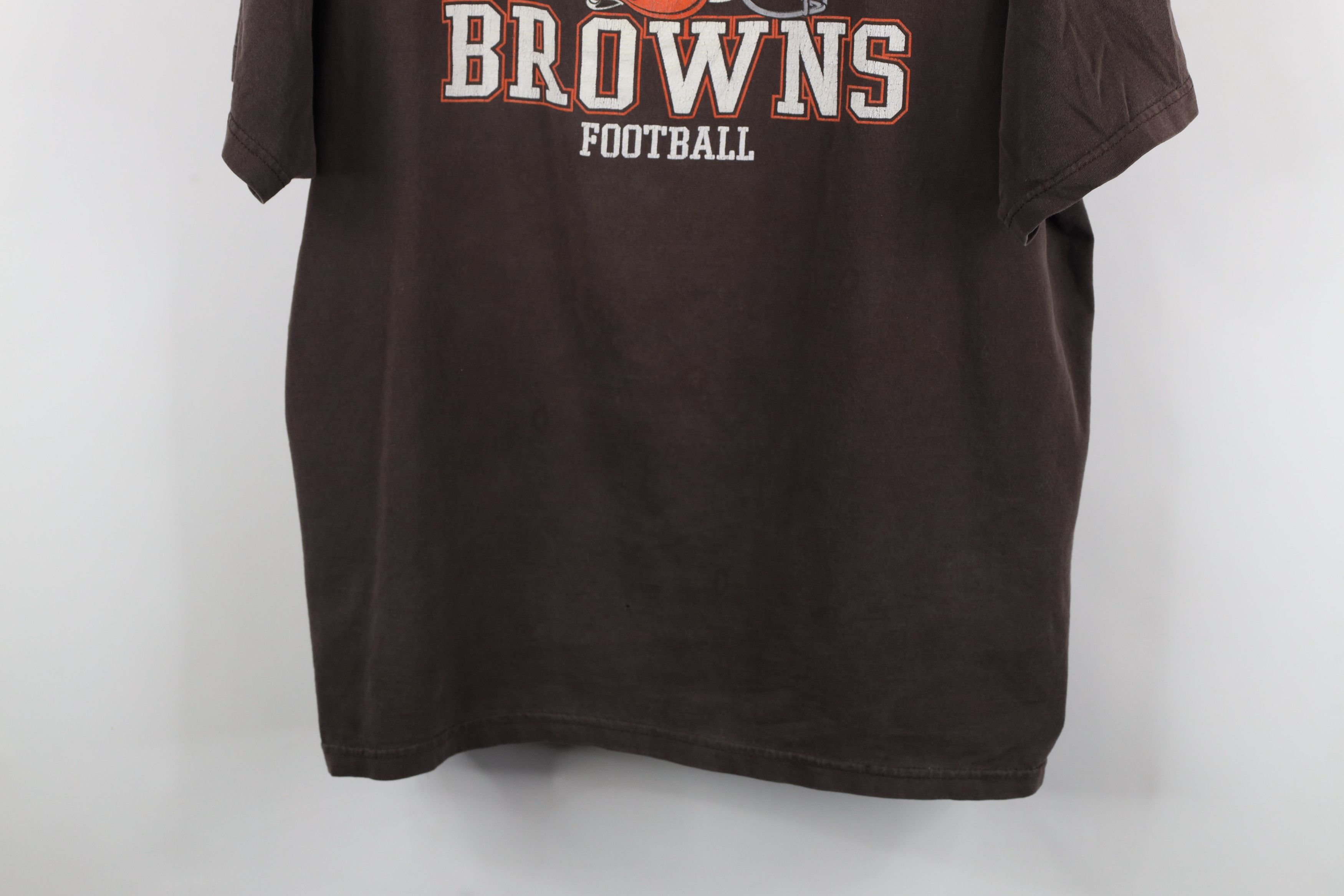 Vintage Vintage Spell Out Cleveland Browns Football T-Shirt Brown Size US XXL / EU 58 / 5 - 3 Thumbnail