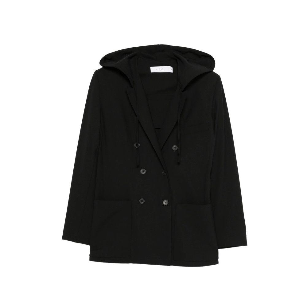 Iro Iro BLACK Coats - Double Breasted & Peacoats Size M / US 6-8 / IT 42-44 - 1 Thumbnail