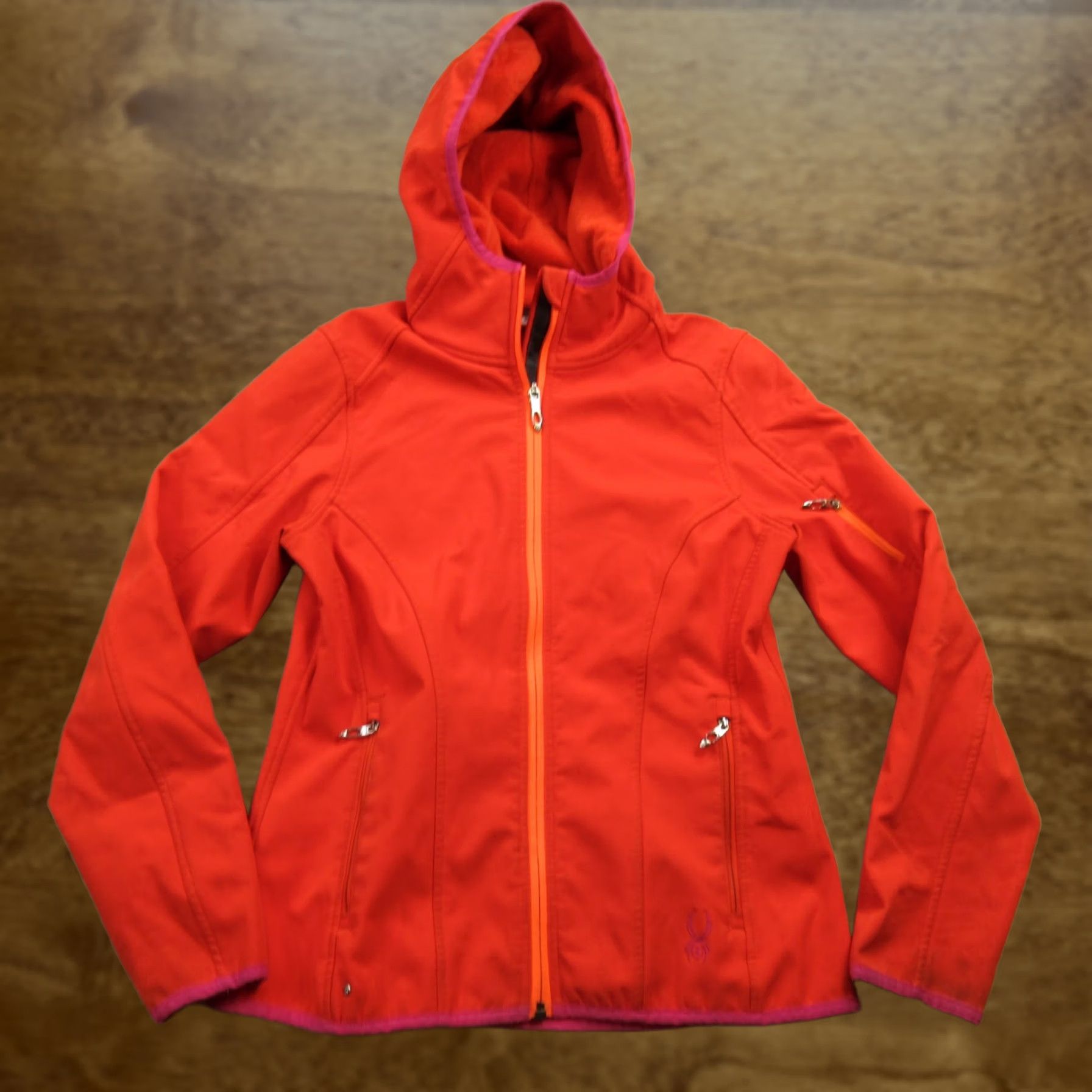 Spyder Spyder Jacket Womens Small Full Zip Hooded Outdoors Red Long Sleeve Size S / US 4 / IT 40 - 1 Thumbnail