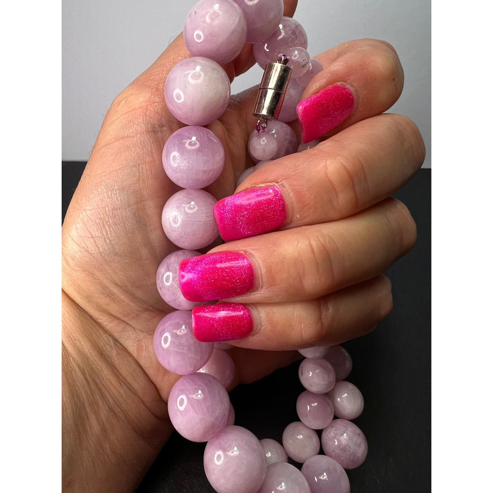 Other Kunzite graduated beaded 20 inch necklace with 925 clasp Size ONE SIZE - 4 Thumbnail
