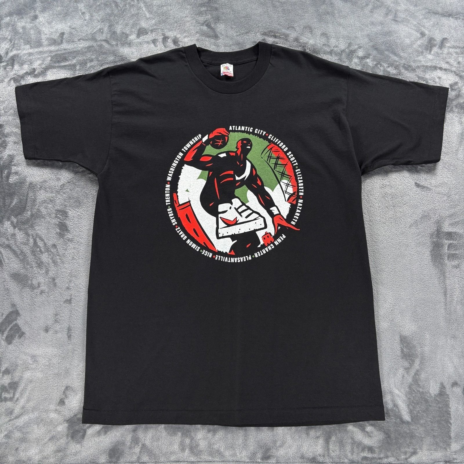 Fruit Of The Loom 1995 Battle of The Bay Basketball Tournament T Shirt Made in Size US XL / EU 56 / 4 - 1 Thumbnail
