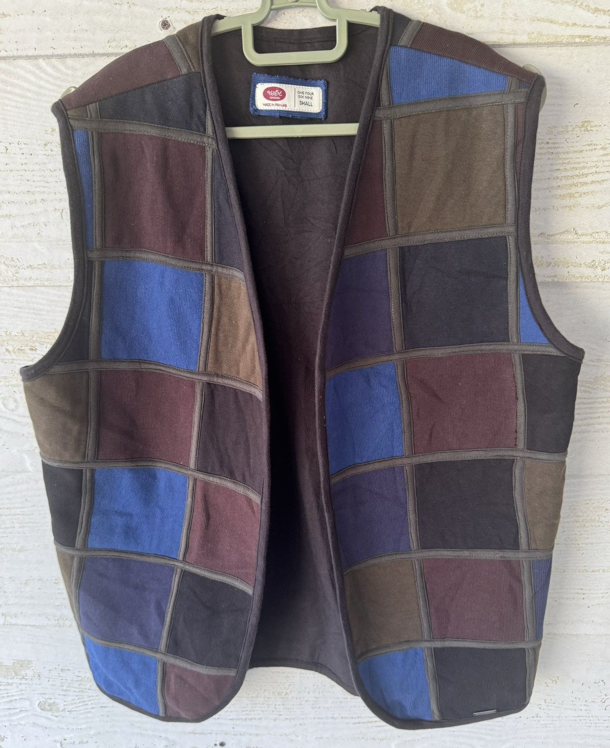 Japanese Brand PHUL-1469-KARI VEST MULTICOLOUR JAPAN Size 38S - 1 Thumbnail