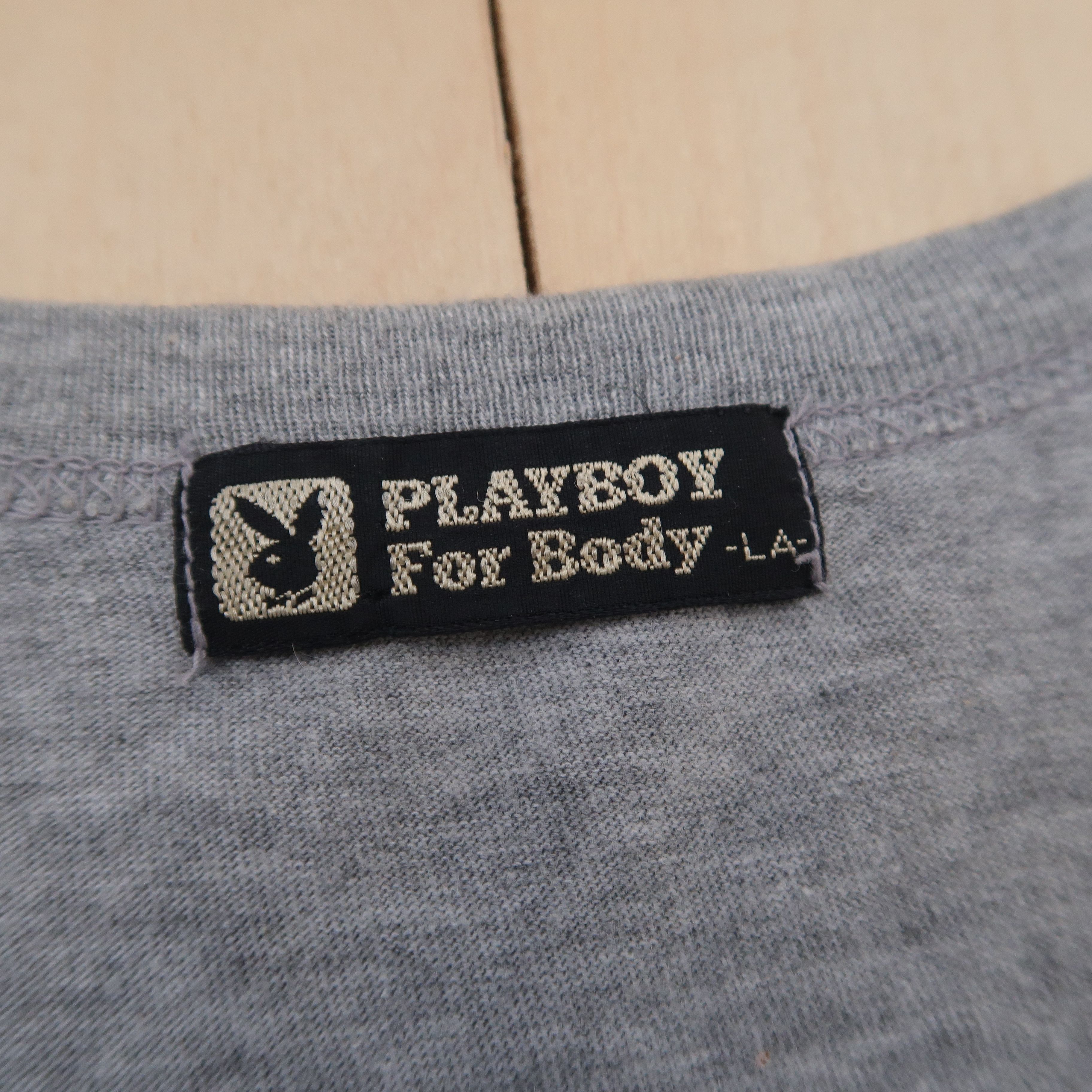 Japanese Brand 1980s Playboy for Body "Need a Ride" Sexy Girl T-Shirt Size US L / EU 52-54 / 3 - 4 Thumbnail