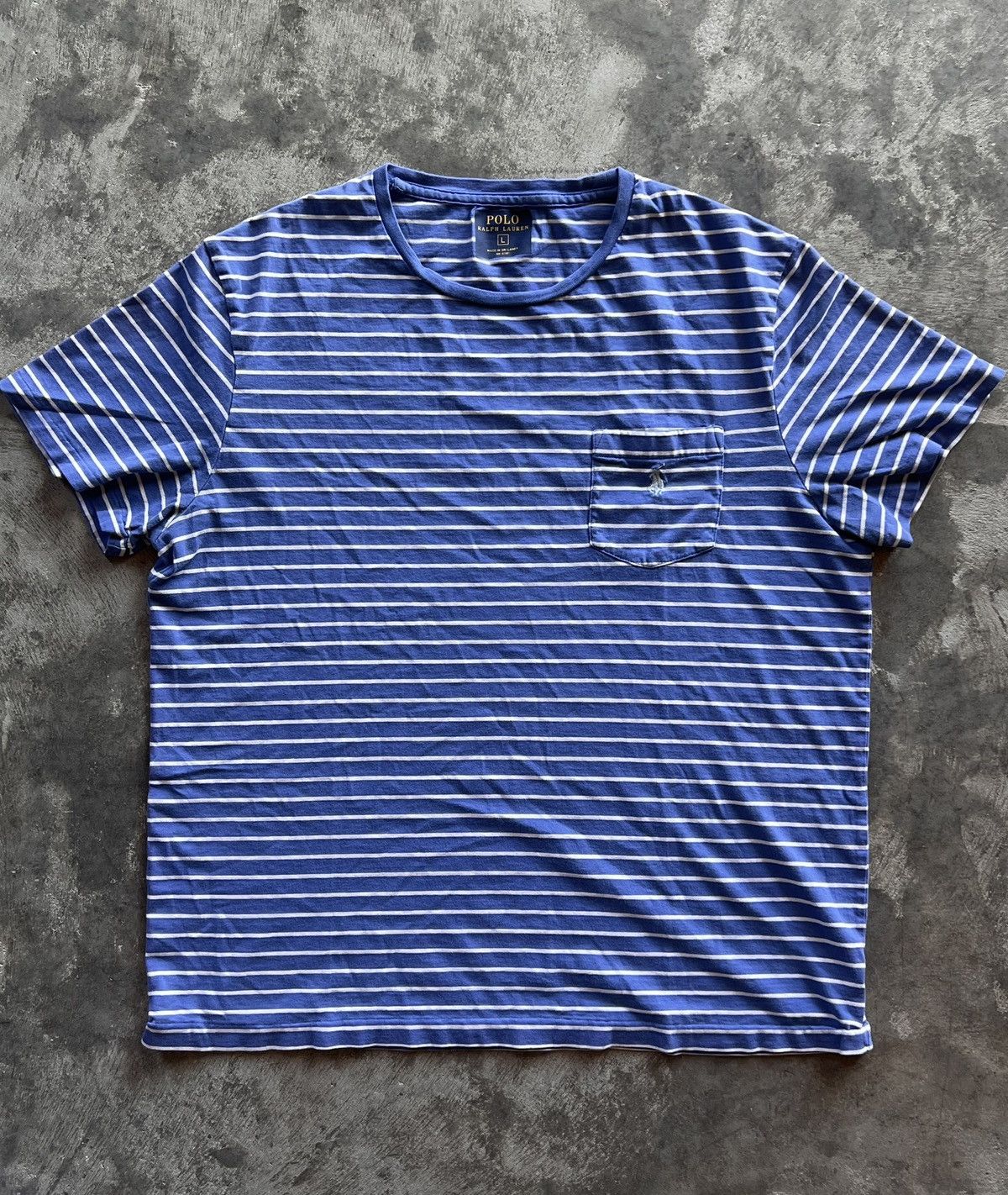 Polo Ralph Lauren Polo Ralph Lauren Blue Striped Shirt Size US L / EU 52-54 / 3 - 1 Thumbnail
