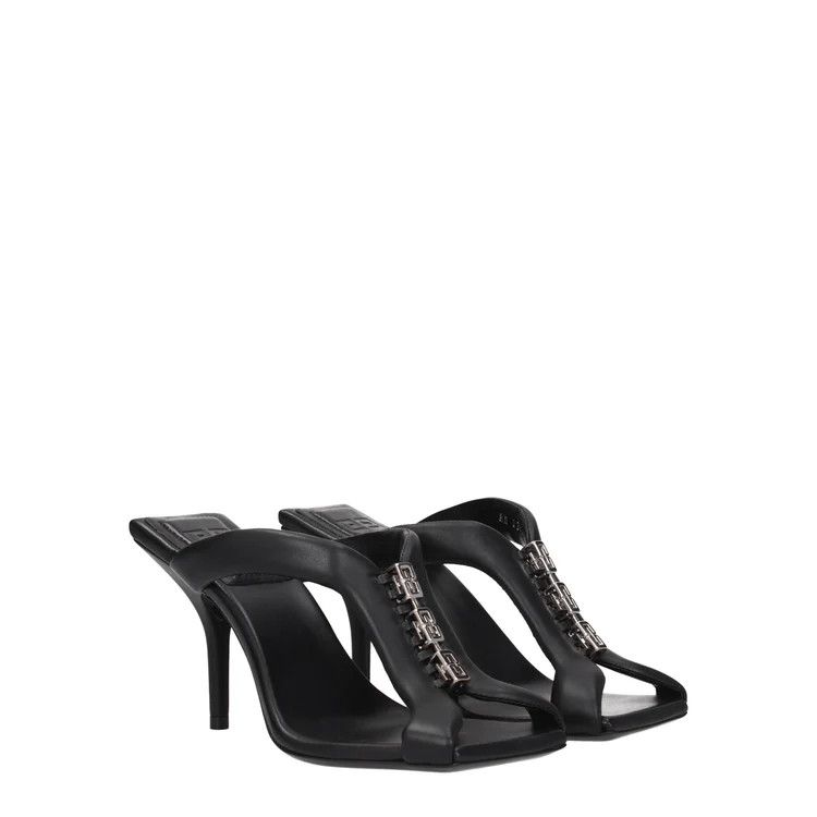 Givenchy ob1o1e1124 Leather Sandals in Black Size US 8.5 / IT 38.5 - 2 Thumbnail