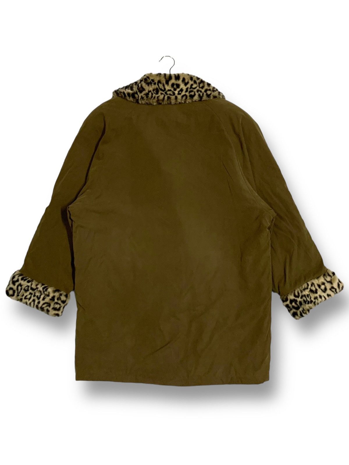 Other 4 Season of London Leopard Faux Fur Long Coat Size L / US 10 / IT 46 - 3 Thumbnail