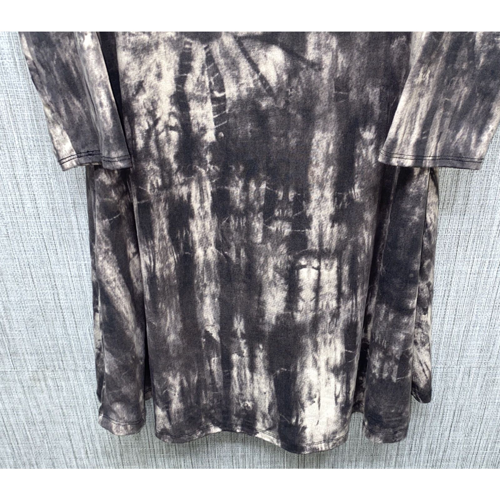 Vintage Entro Womens T-Shirt Dress Long Sleeve Pullover Gray Size L Size L / US 10 / IT 46 - 4 Thumbnail