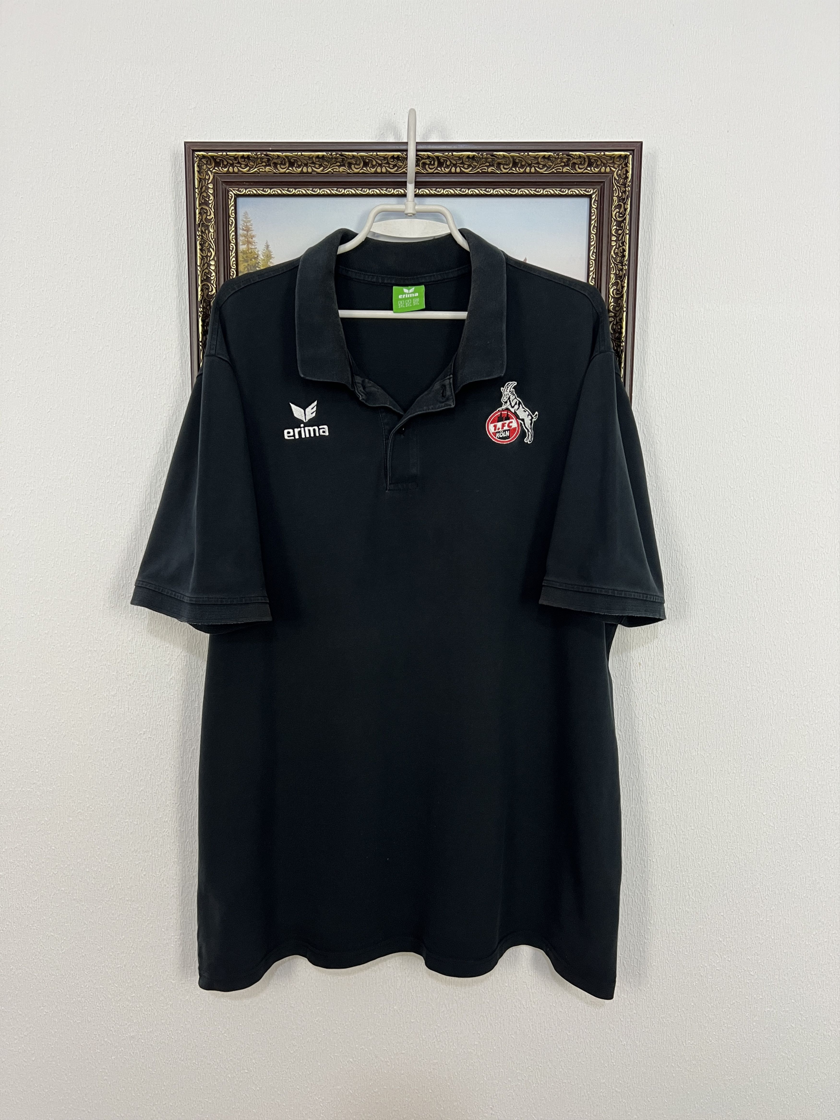 Erima Vintage Erima 1. FC Koln Football Train Black Shirt Polo 3XL Size US XXL / EU 58 / 5 - 1 Thumbnail