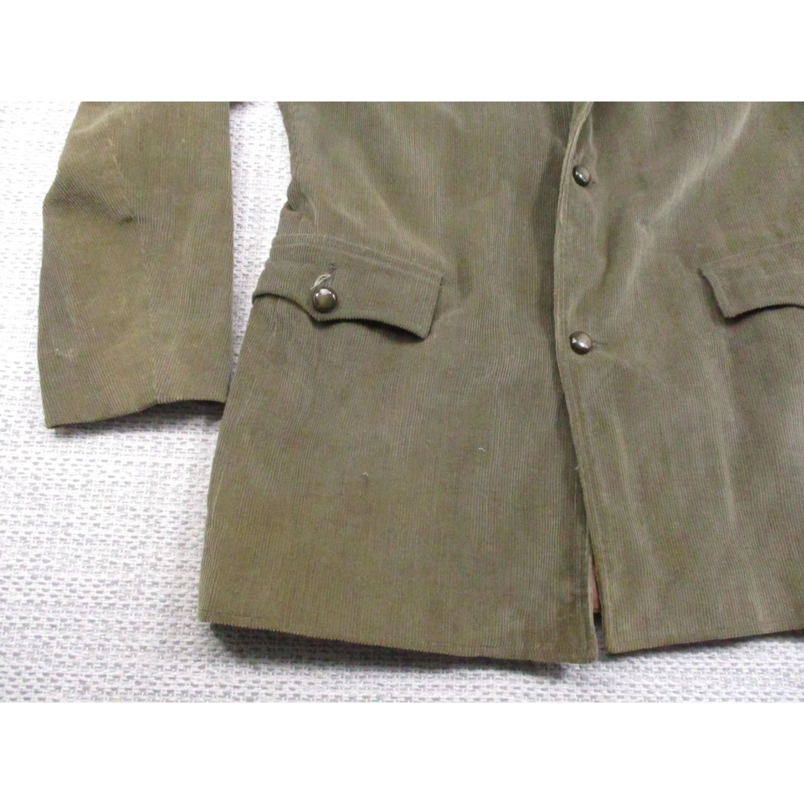 Vintage VINTAGE Pioneer Wear Jacket Mens 42L Corduroy Western Sport Coat Long Green Olive Brown 70s Mens Size US XS / EU 42 / 0 - 3 Thumbnail