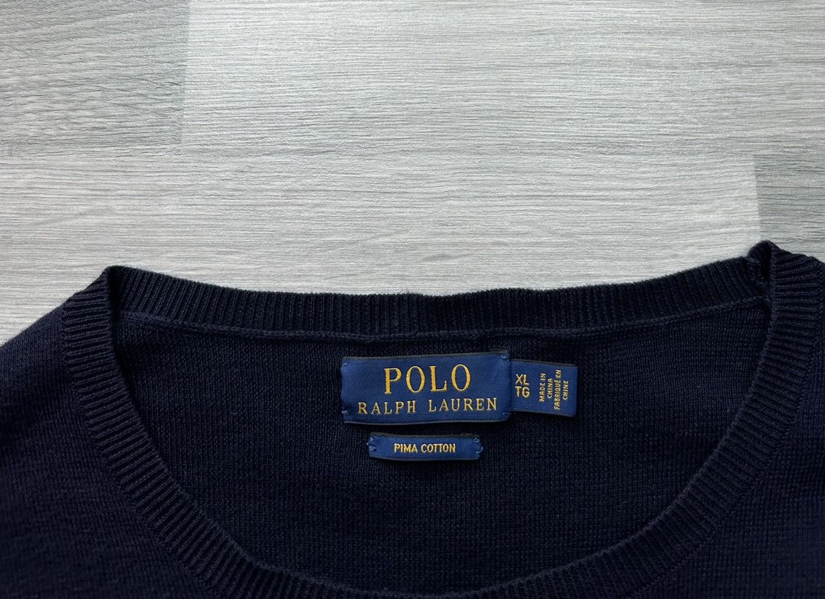 Ralph Lauren Sweater Polo Ralph Lauren pima cotton navy blue Size US XL / EU 56 / 4 - 5 Thumbnail
