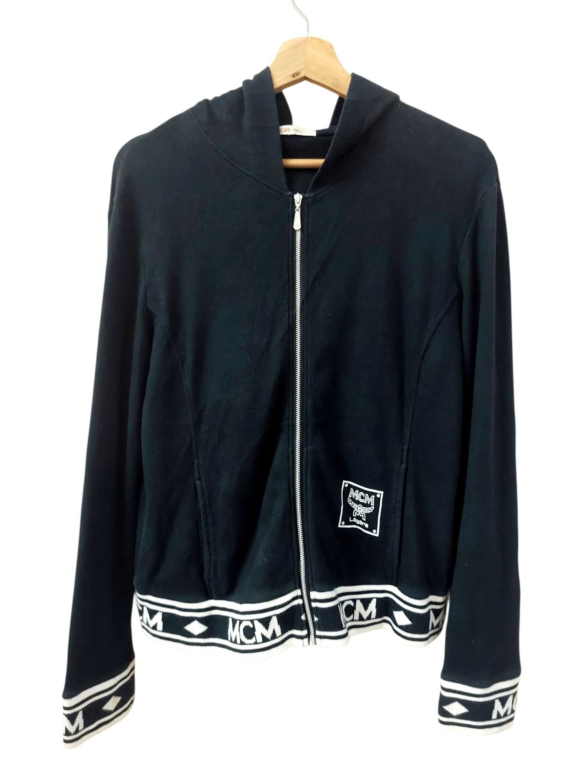 MCM MCM Legere Printed Cut End Logo Zip Up Hoodies Size M / US 6-8 / IT 42-44 - 4 Thumbnail