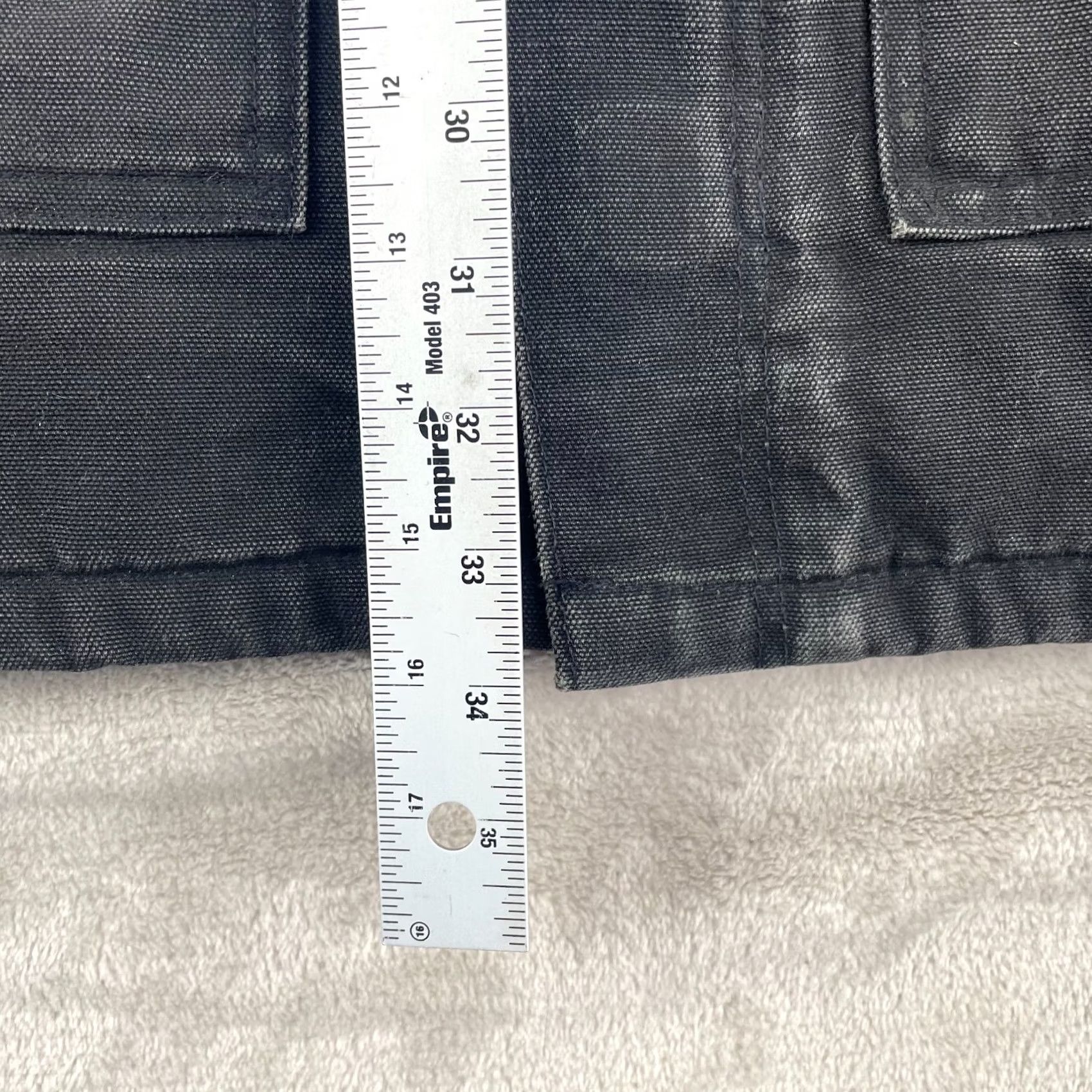 Carhartt Vintage Carhartt Jacket Men 42 Tall Black Lined C04 Denim Workwear Chore Coat USA Union Barn Shirt Size US XS / EU 42 / 0 - 6 Thumbnail