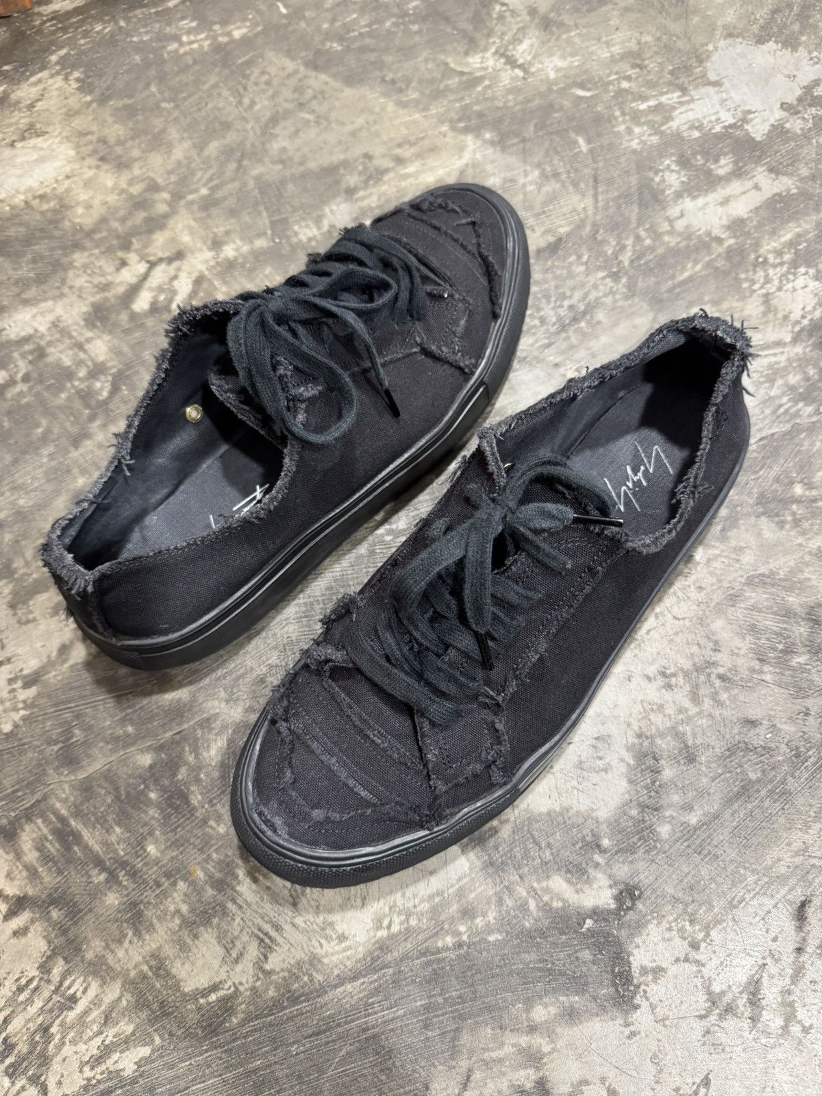 Yohji Yamamoto DISTRESSED YOHJI YAMAMOTO POUR HOMME SHOES Size US 7.5 / EU 40-41 - 1 Thumbnail