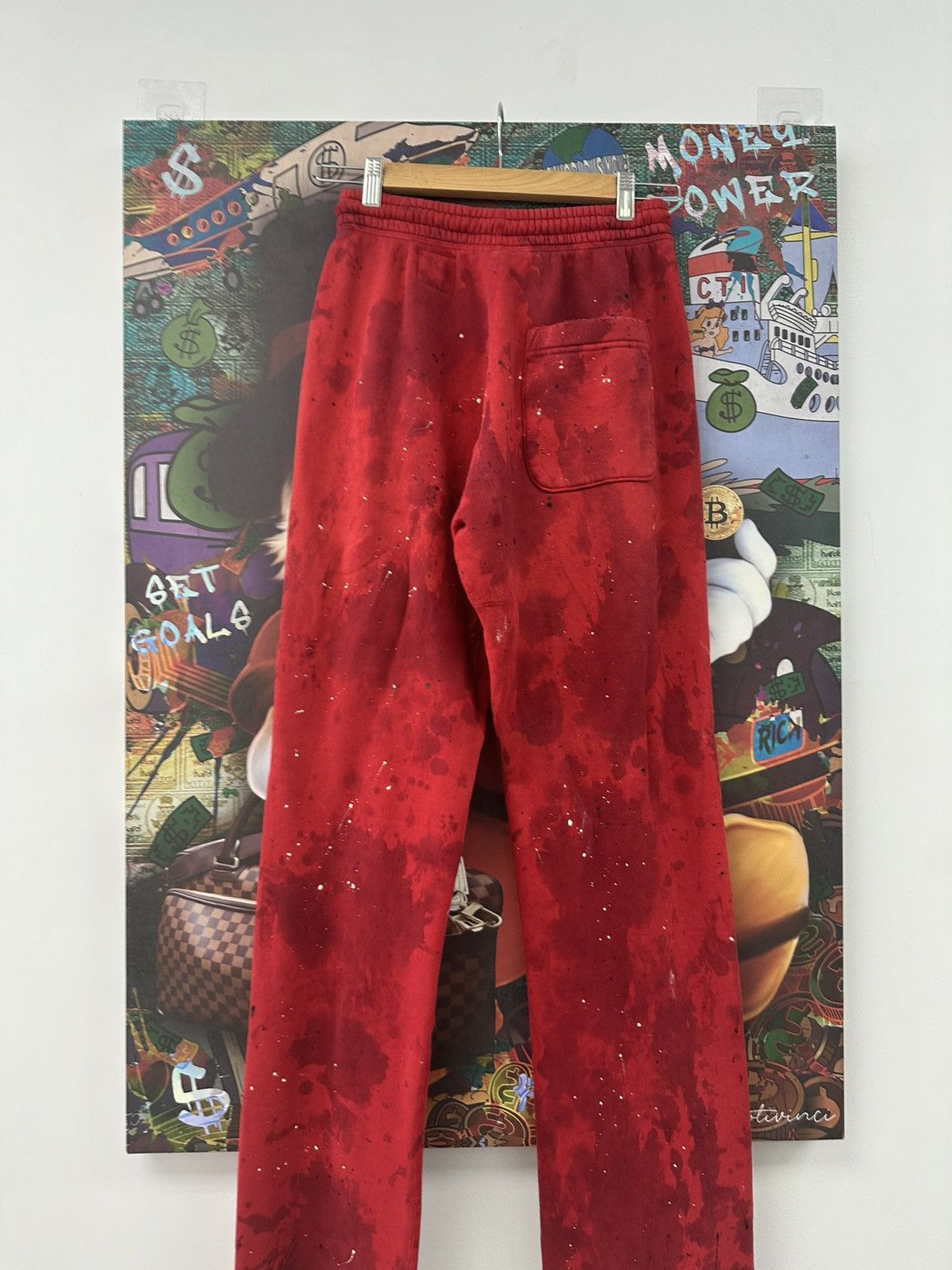 HELLSTAR Hellstar Red Skull Distressed sweat pants Size US 30 / EU 46 - 2 Thumbnail