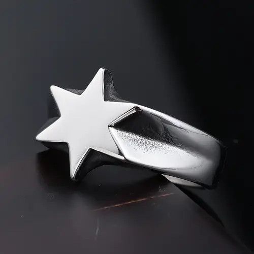 Jewelry Star Matchless Jewelry Rings Open Chrome Ring (Size 7-13) Size ONE SIZE - 2 Thumbnail