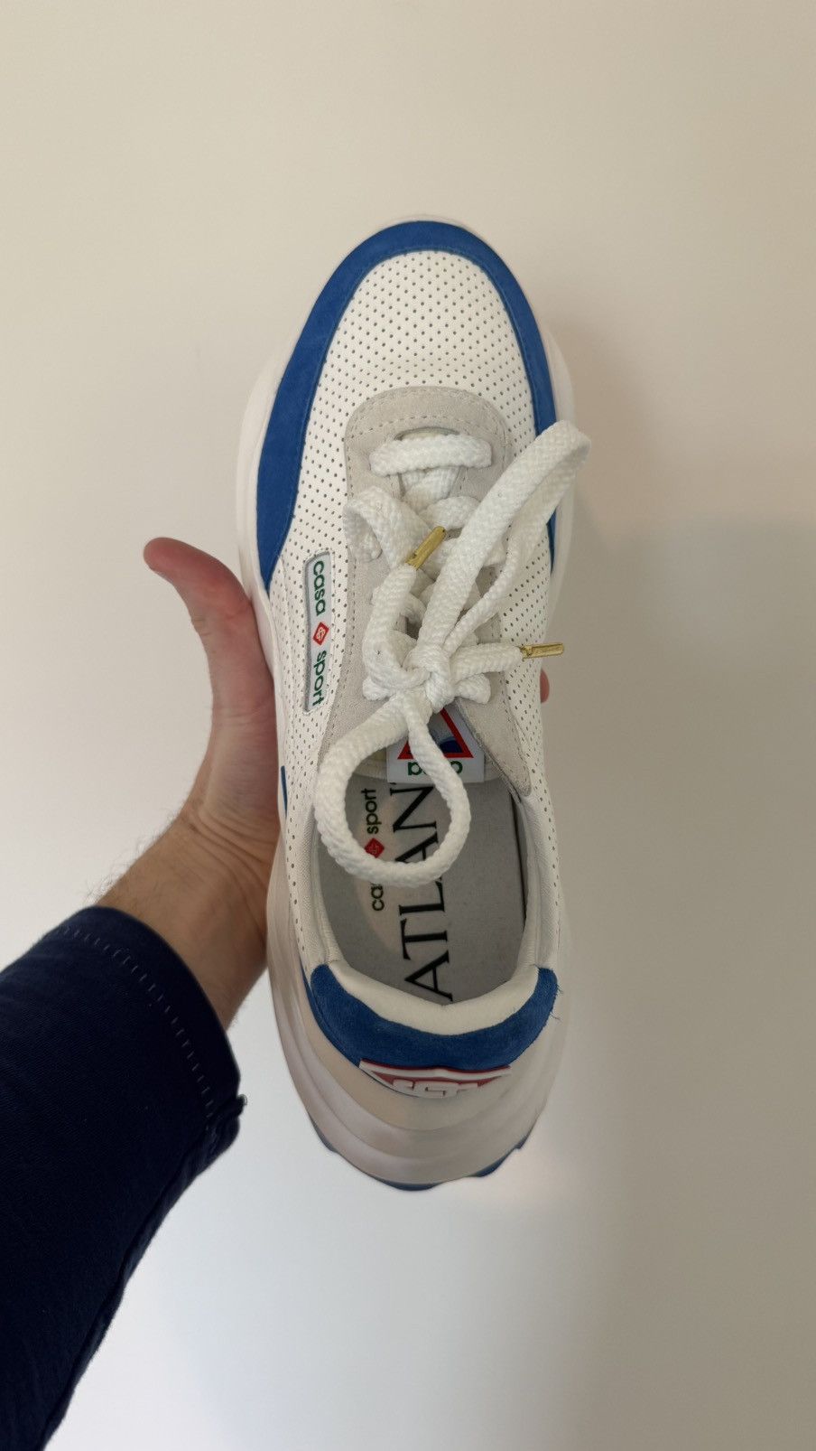 Casablanca Casablanca Atlantis White Blue Sneakers Size US 10 / EU 43 - 6 Thumbnail