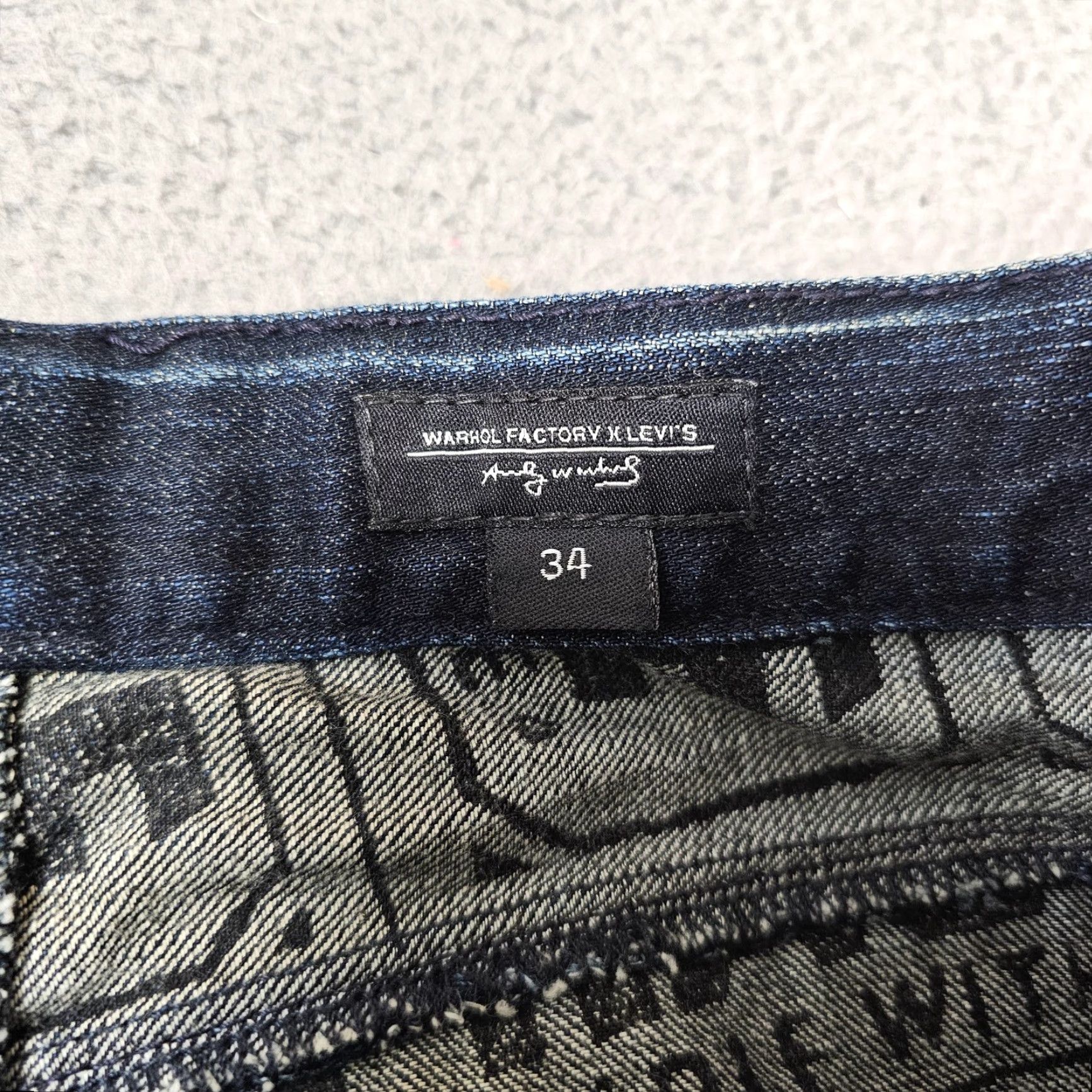 Levi's VINTAGE Levi's Warhol Factory x Levi's Private Stock Jeans Mens 30x28 34x32 Shrunk Selvedge Straight Blue 5-Pocket Mens Jeans Size US 30 / EU 46 - 3 Thumbnail