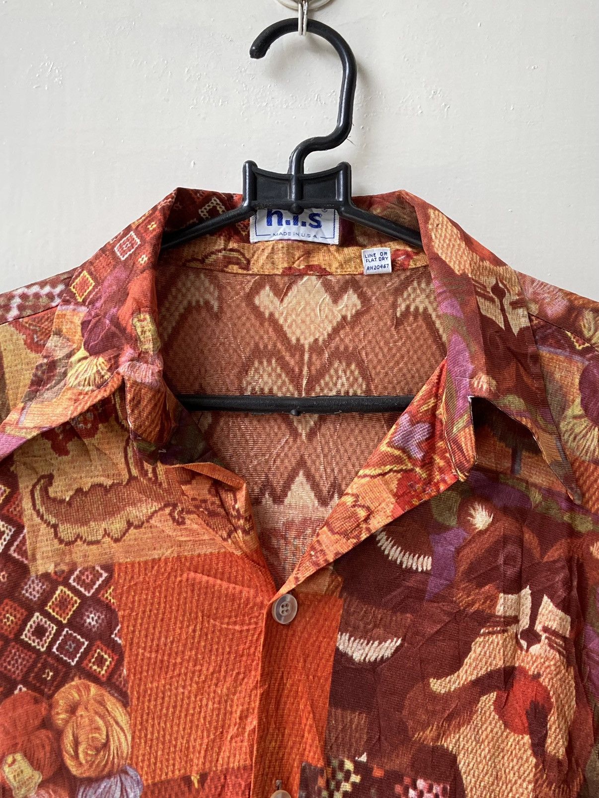 Vintage H.I.S Motive Shirt Made In Usa Size US XS / EU 42 / 0 - 11 Thumbnail