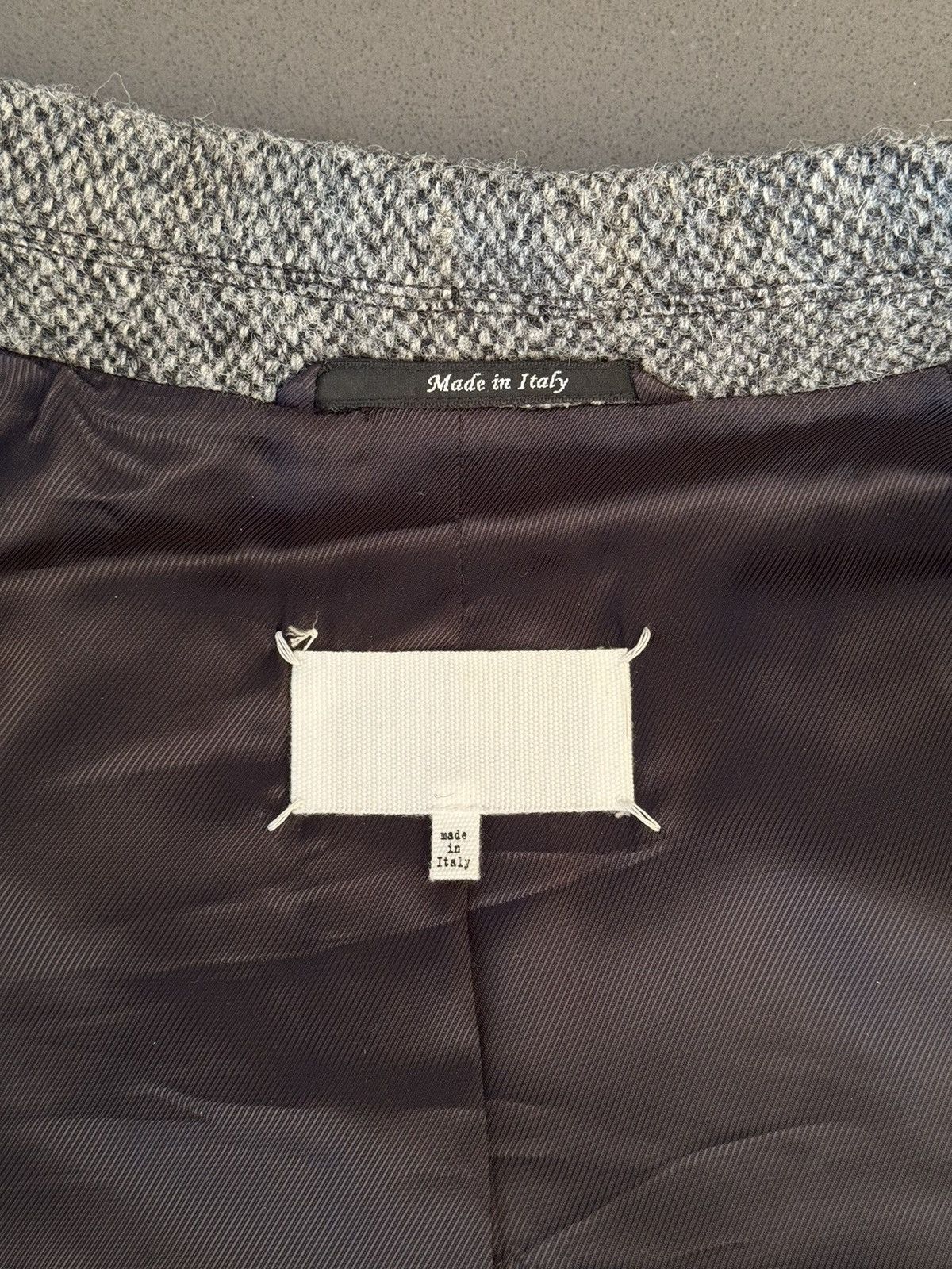 Maison Margiela MAISON MARGIELA gray/printed blazer FW2019 Size L / US 10 / IT 46 - 10 Thumbnail