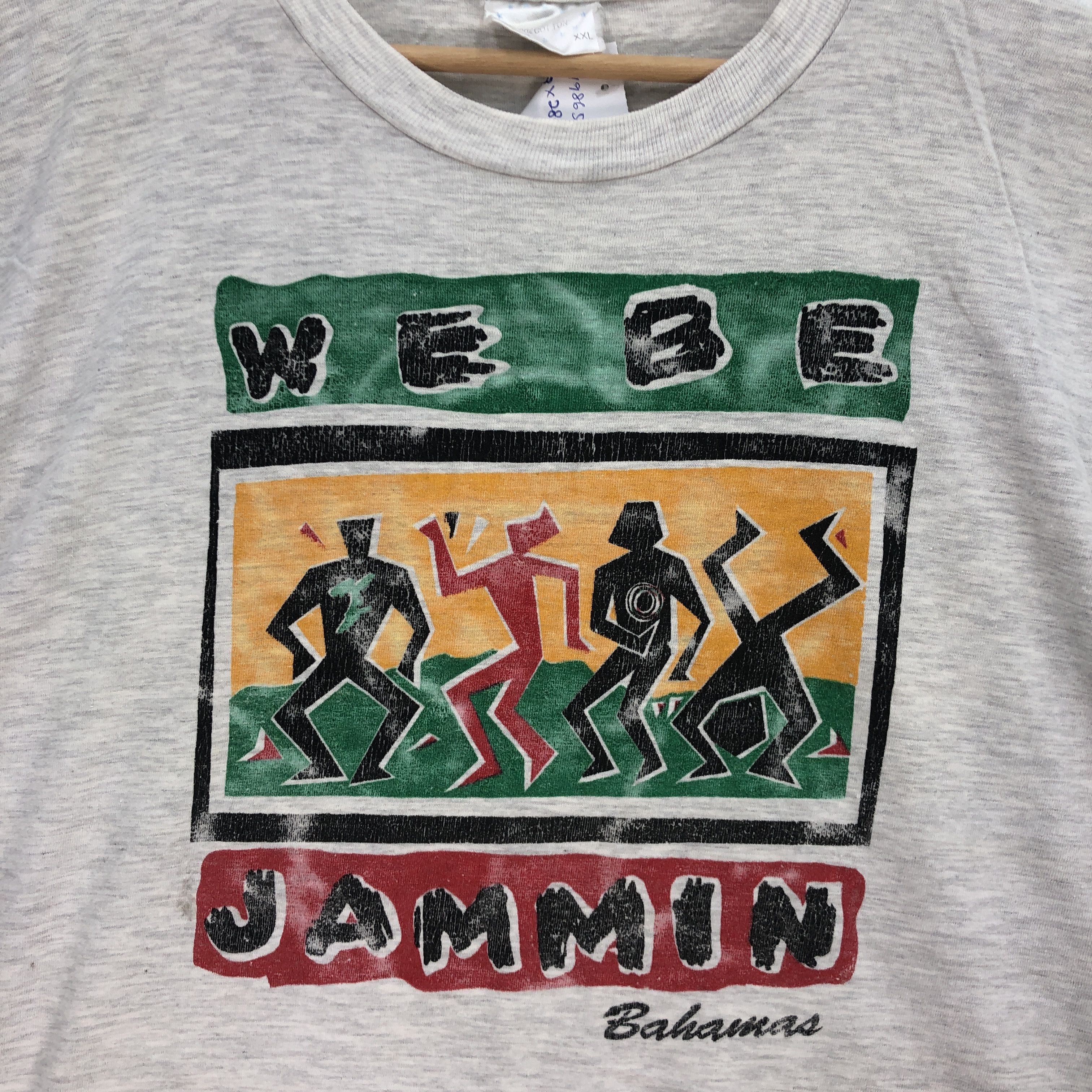 Japanese Brand Vintage Bahamas T Shirt Jamaican Reggae We Be Jammin Tees Size US XL / EU 56 / 4 - 3 Thumbnail