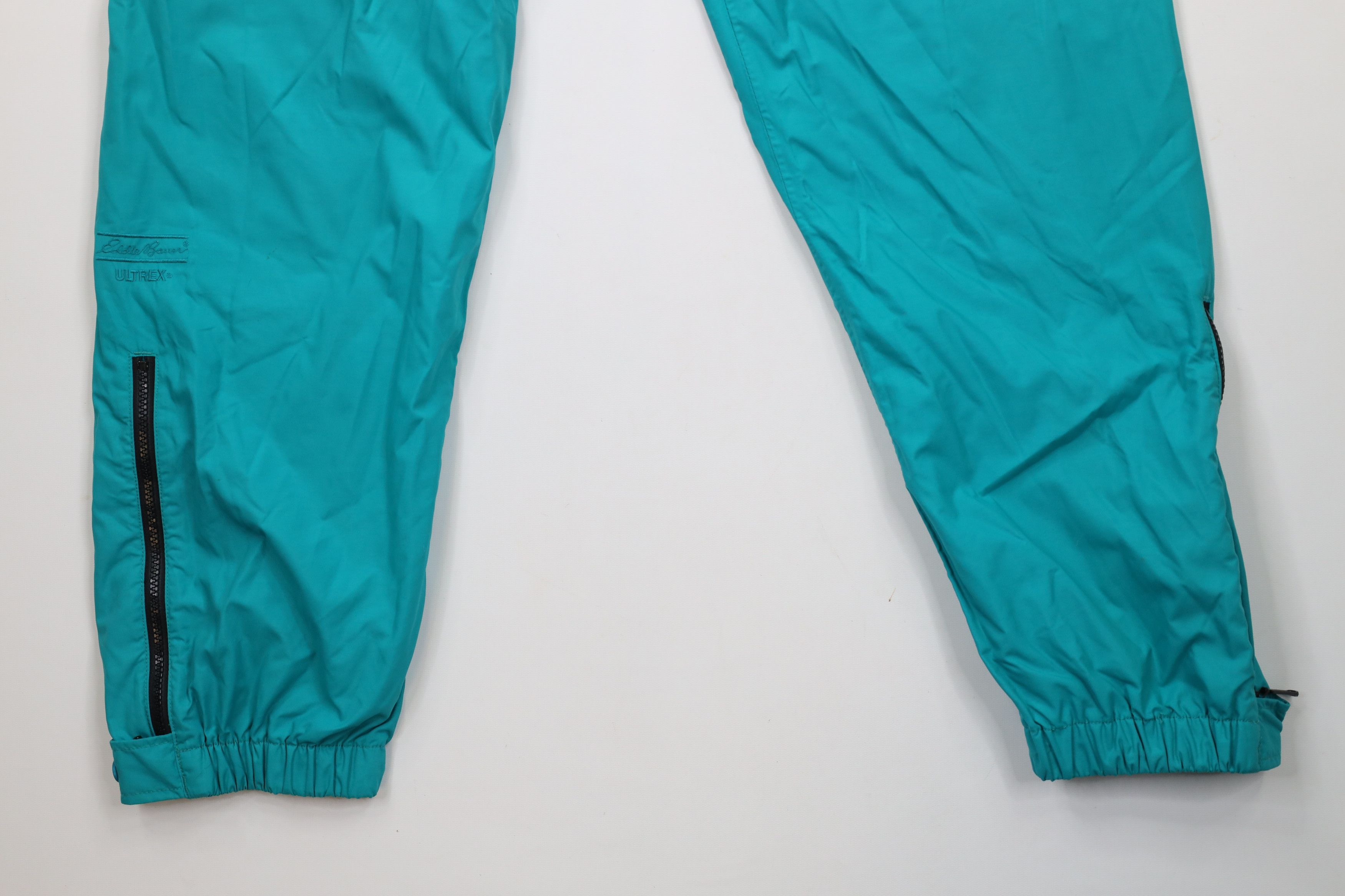 Eddie Bauer × Vintage Vintage 90s Eddie Bauer Waterproof Rain Jogger Pants Teal Size US 32 / EU 48 - 4 Thumbnail