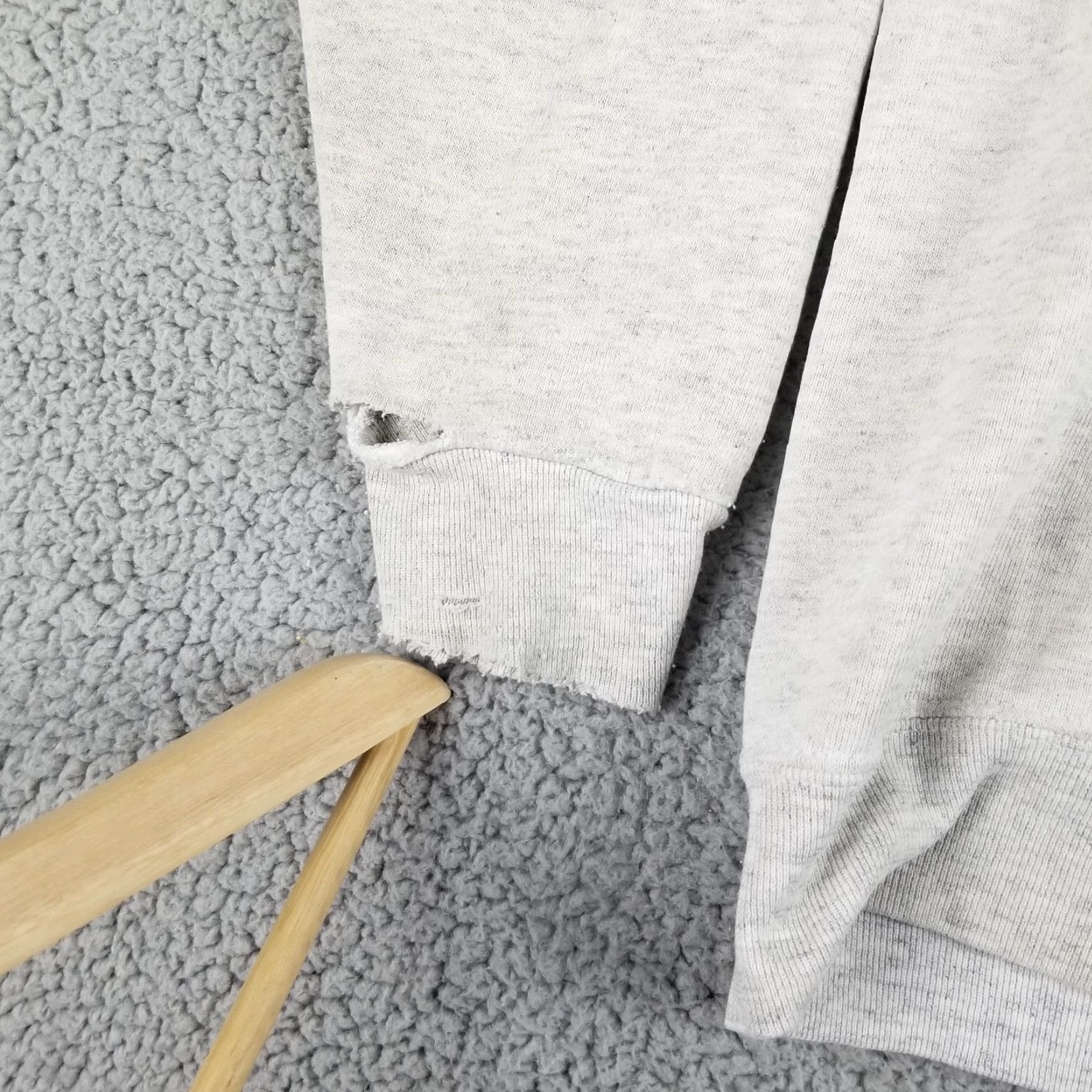 Vintage Vintage Oneita Men's XL Ivory Grunge Dog Sled Team Pullover Sweatshirt 90s Winter Activewear Size US XL / EU 56 / 4 - 2 Thumbnail