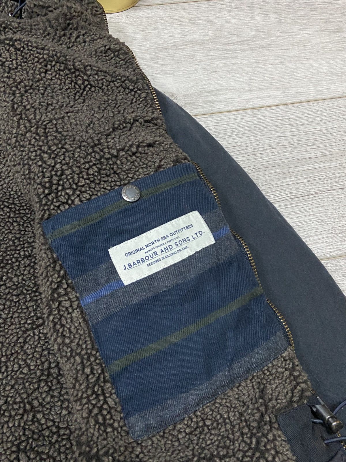 Barbour Barbour Oakum Wax Jacket Navy Waxed Cotton England Style Size US XL / EU 56 / 4 - 10 Thumbnail
