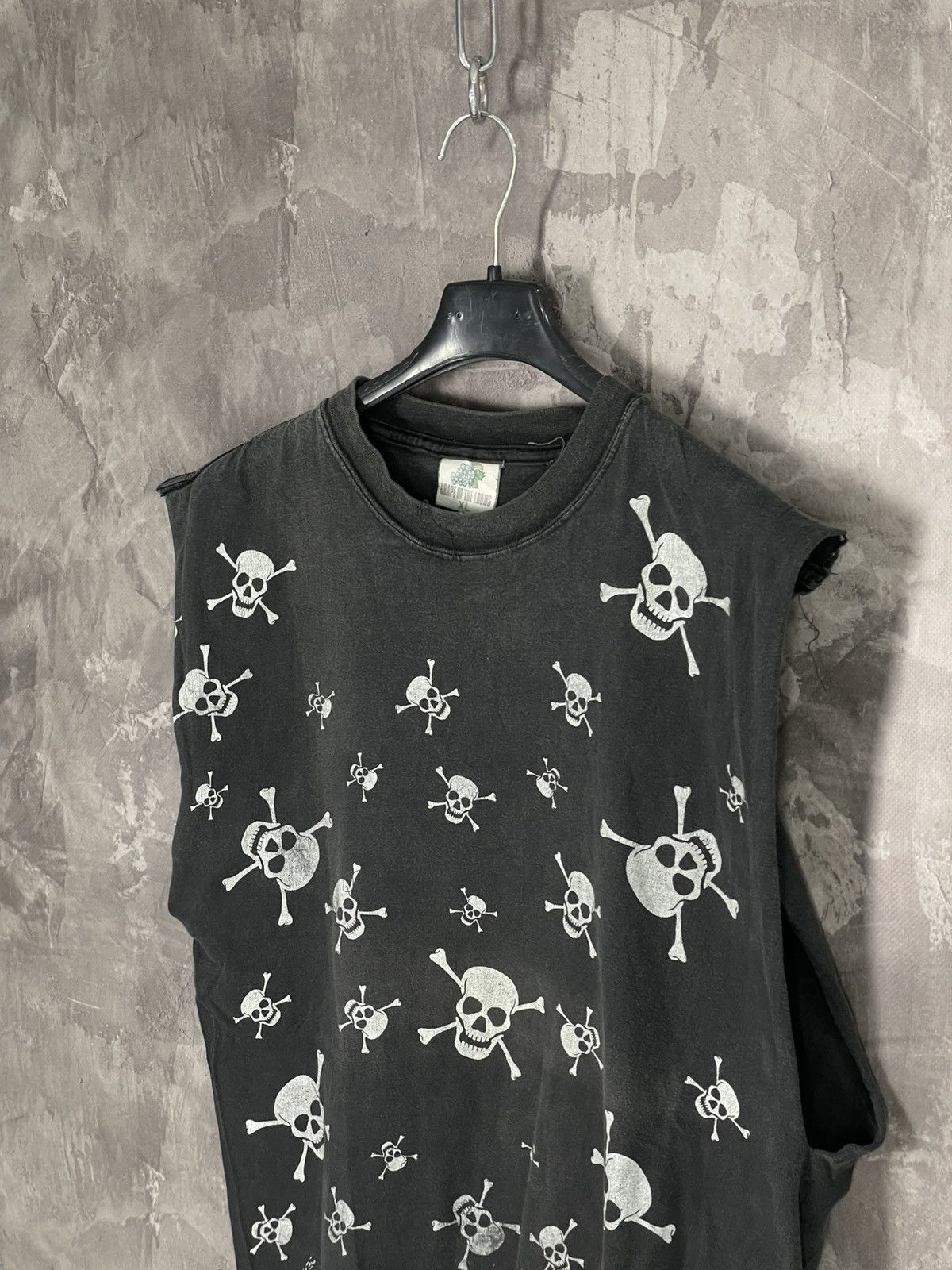 Hysteric Glamour × If Six Was Nine × Japanese Brand 2000's Skull Multilogo Y2K Distressed Archival Tanktop Size US XL / EU 56 / 4 - 7 Thumbnail