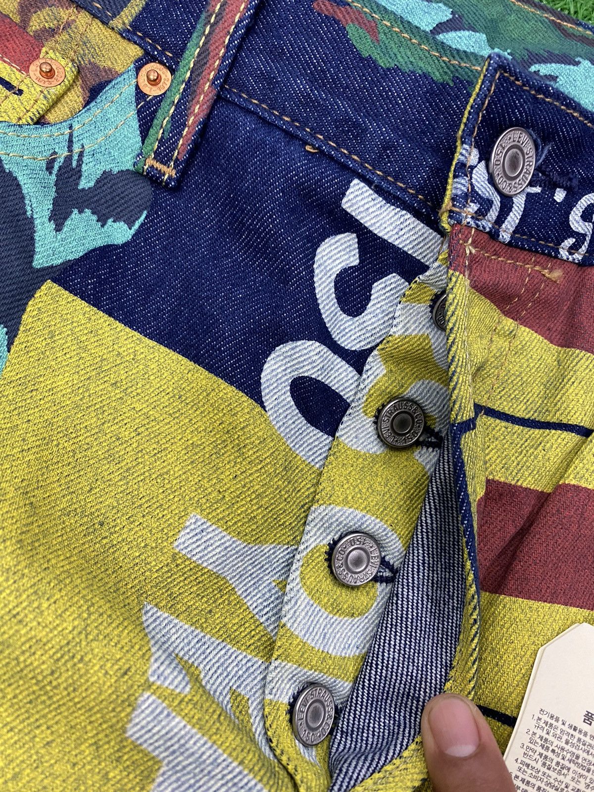 Levi's 501 LEVI'S 150th Anniversary Banner Print Denim Size US 34 / EU 50 - 12 Thumbnail