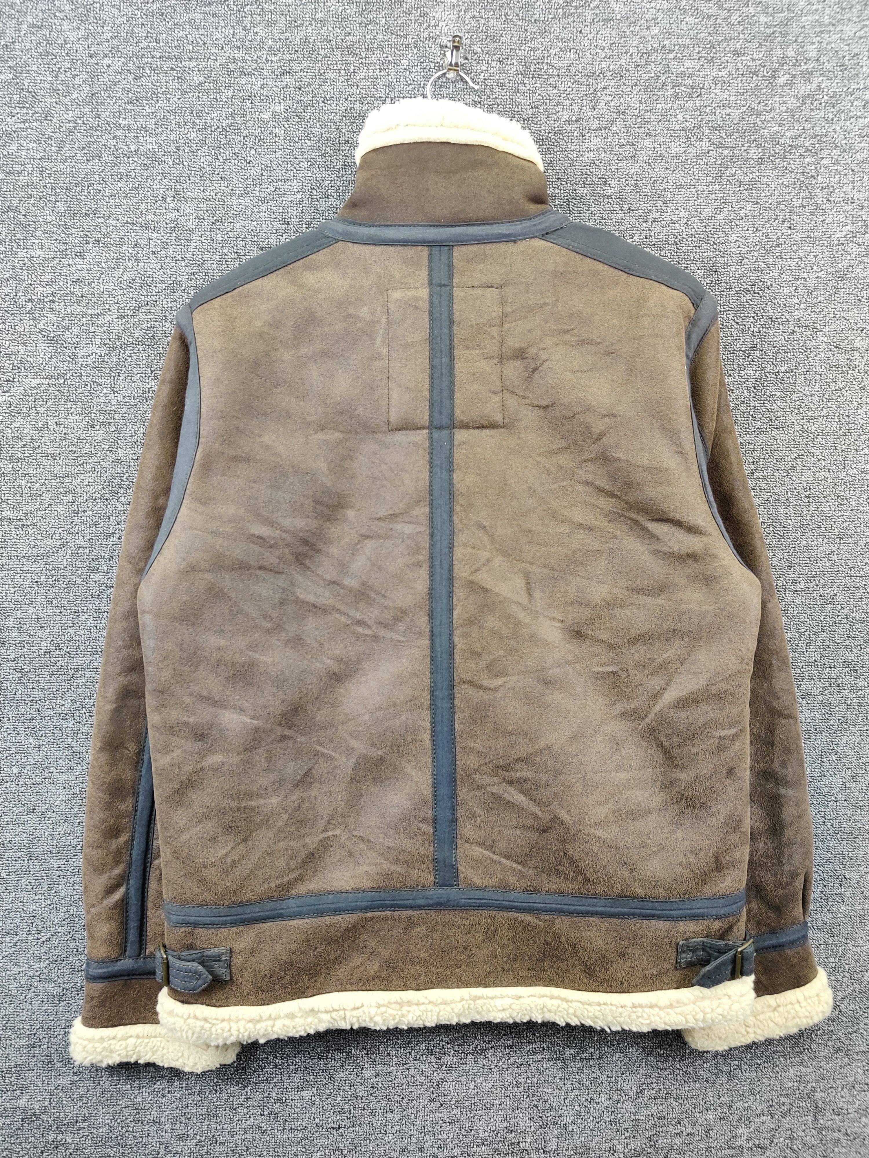 Alpha Industries Vintage Alpha Industries B-3 Sherpa Leather Jacket Size US L / EU 52-54 / 3 - 6 Thumbnail