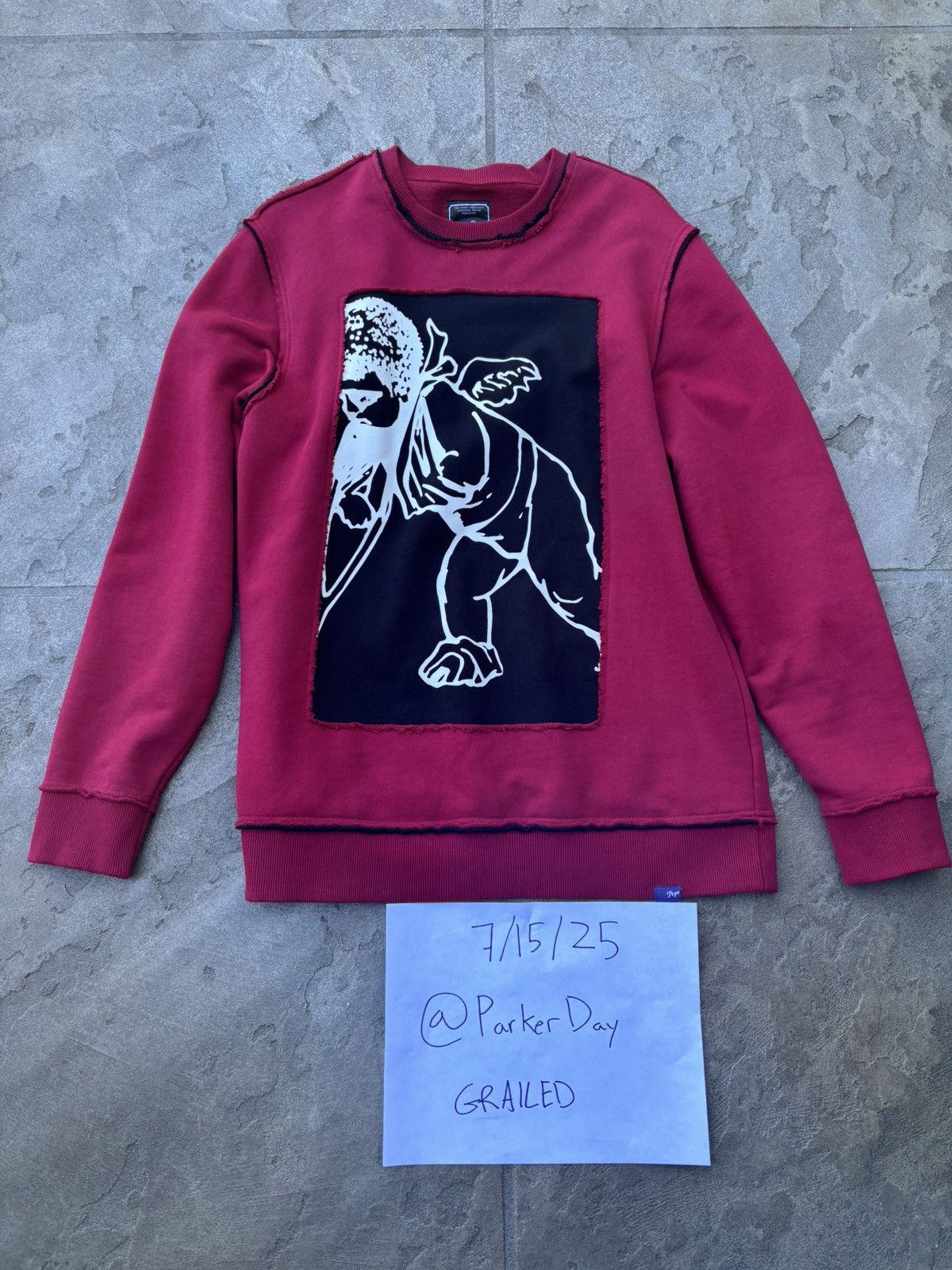 Prps PRPS INSIDE-OUT GRAPHIC SWEATER Size US XL / EU 56 / 4 - 2 Thumbnail
