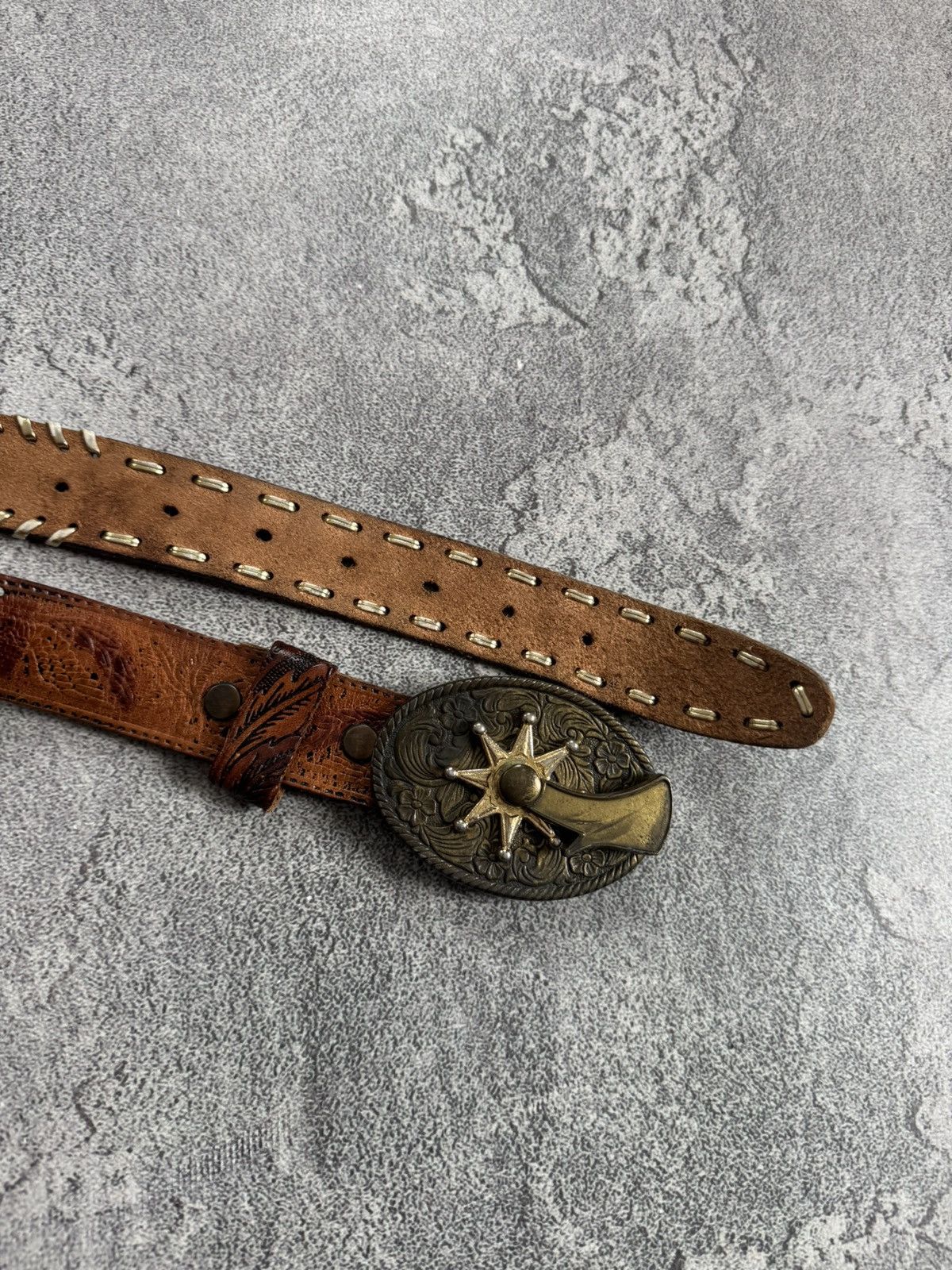 Cowboy Equipment 90s Belt vintage retro cowboy if six was nine L.G.B. Western Size ONE SIZE - 8 Thumbnail