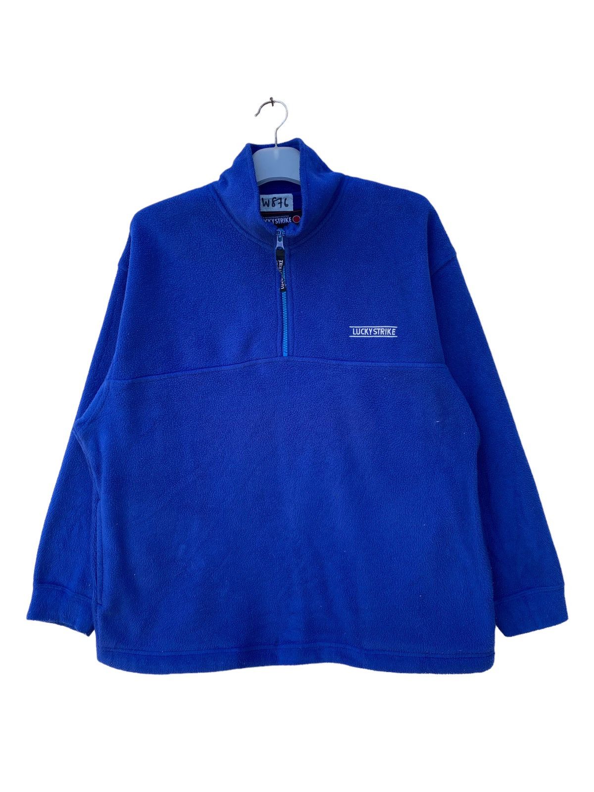 Japanese Brand Vintage Lucky Strike Half Zipper Fleece jacket Size US S / EU 44-46 / 1 - 1 Thumbnail