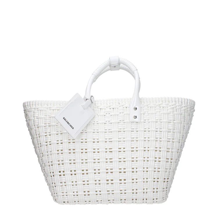 Balenciaga o1mt1gz0125 Size: OS / Bistro Small Basket With Strap White Size ONE SIZE - 1 Thumbnail
