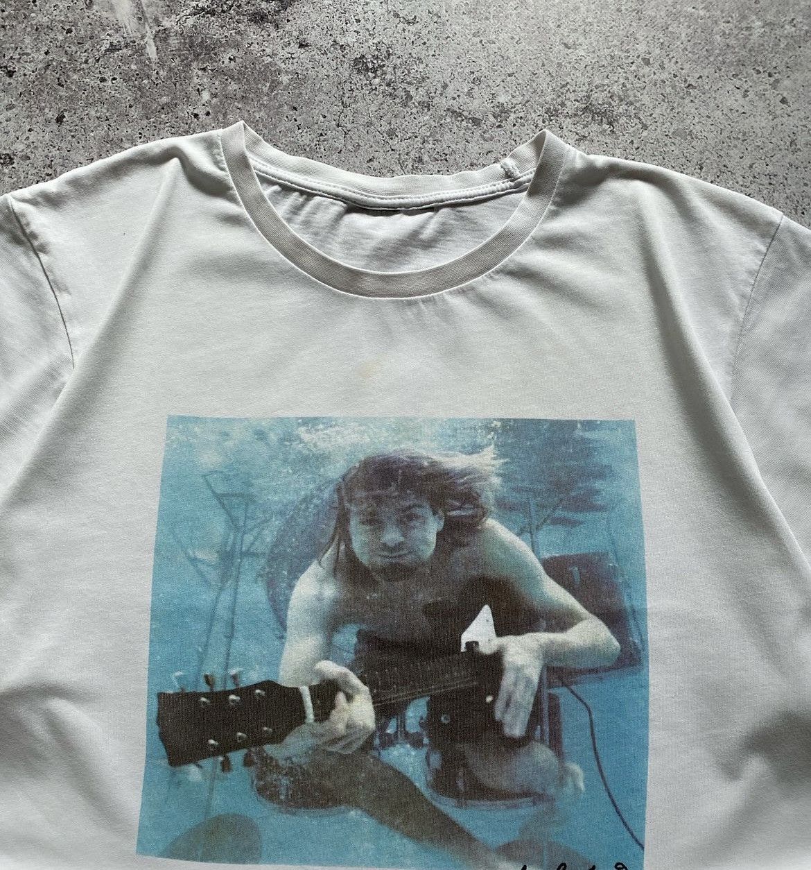 Nirvana KURT COBAIN NIRVANA "NEVERMIND" ALBUM BACKSTAGE GRUNGE BAND Size US L / EU 52-54 / 3 - 5 Thumbnail