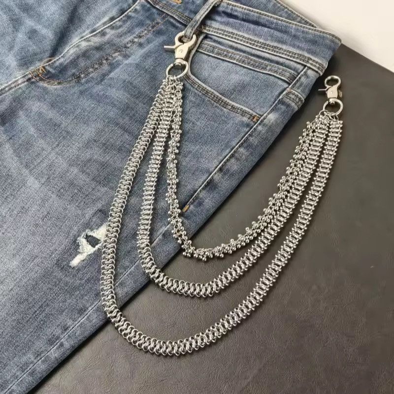 Jewelry Industrial Heavy Link Wallet Chain - Multi-Layer Size ONE SIZE - 7 Thumbnail