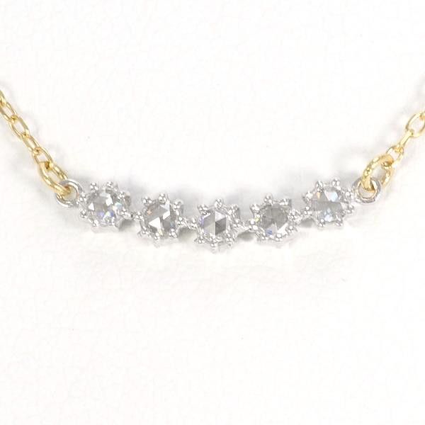 Other Other K18 Yellow Gold Diamond Necklace 45cm Metal Necklace in Great Condition Size ONE SIZE - 1 Thumbnail