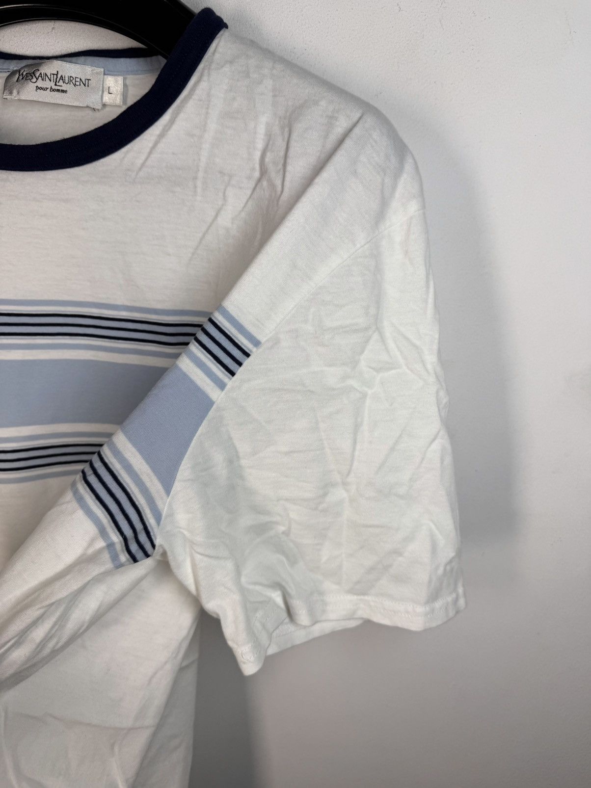 Yves Saint Laurent White YSL T-shirt Yves Saint Laurent Shirt Vintage Size US M / EU 48-50 / 2 - 12 Thumbnail