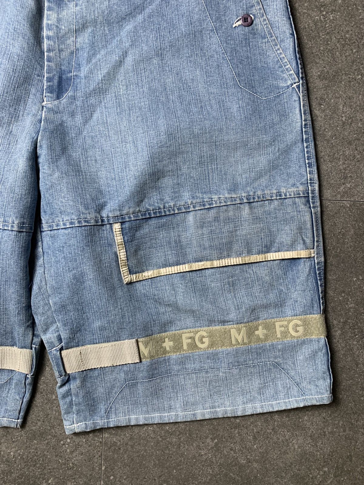 Marithe + Francois Girbaud 2000s Marithe Francois Girbaud Shuttle Tape Jorts Size US 40 / EU 56 - 3 Thumbnail