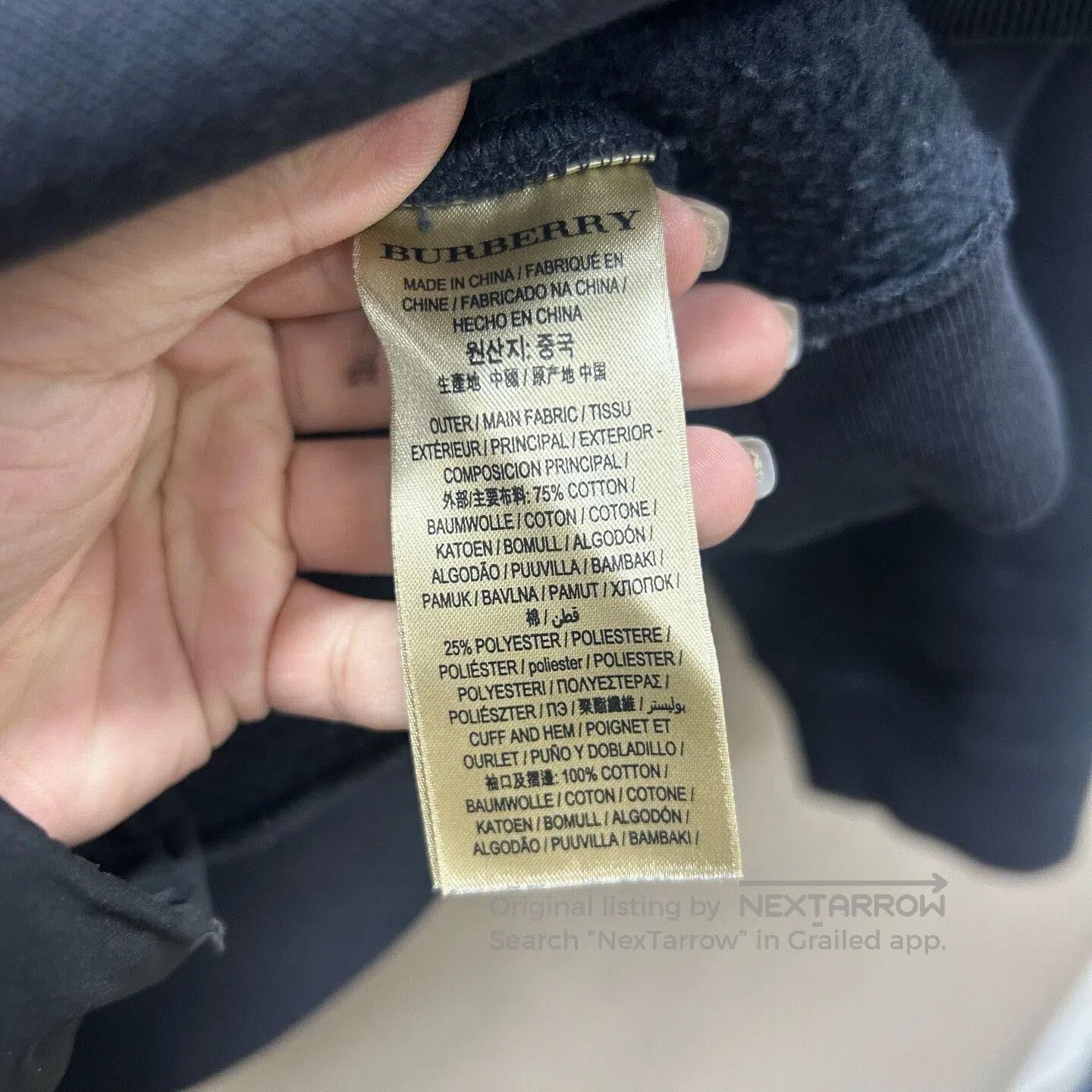 Burberry Burberry Classic Knight Logo Black Sweatshirt. Size US L / EU 52-54 / 3 - 5 Thumbnail
