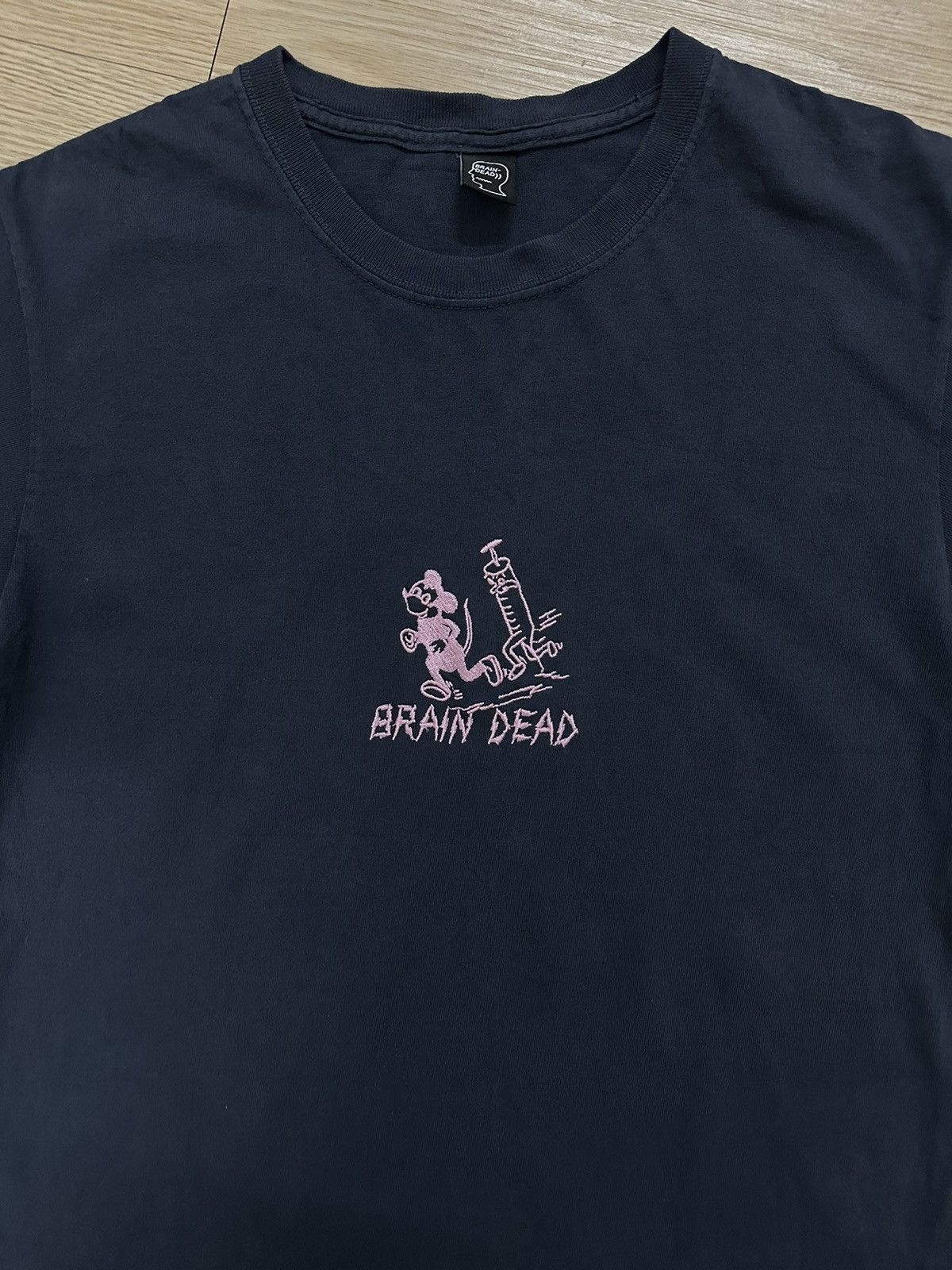 Brain Dead × Mickey Mouse Brain Dead Mickey Mouse Needle Embroidery Tee Size US S / EU 44-46 / 1 - 3 Thumbnail