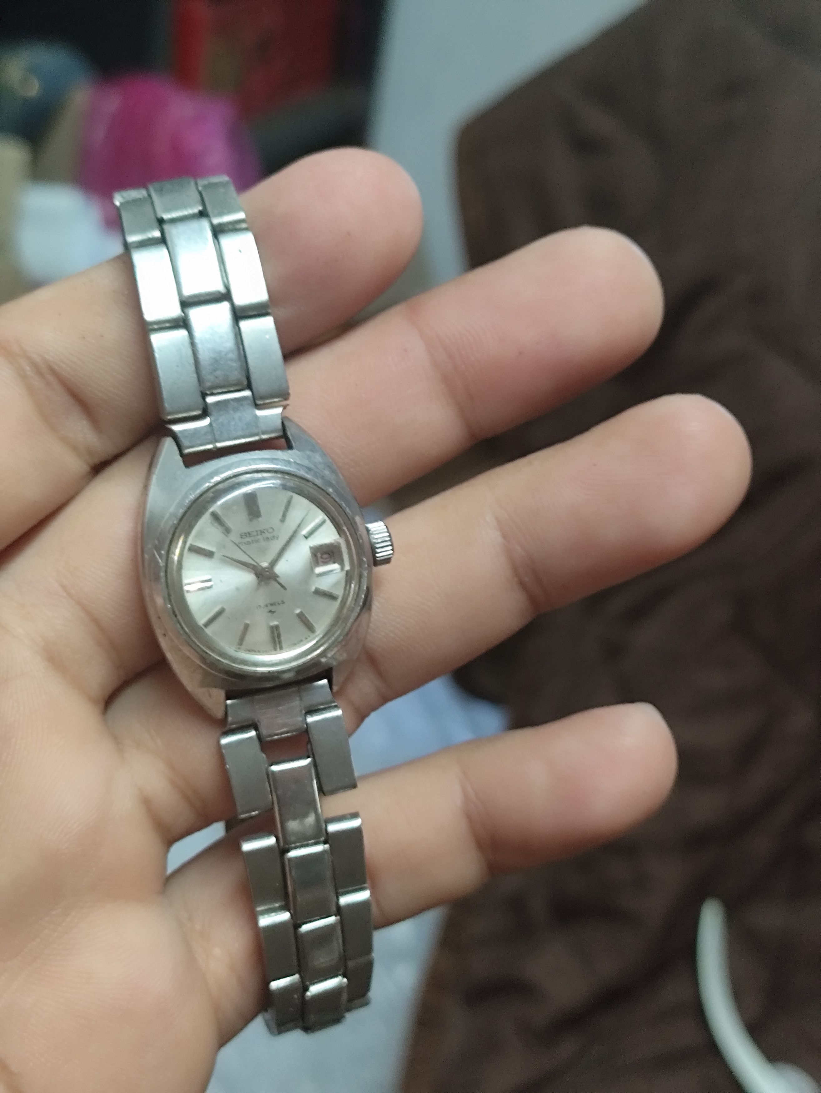 Japanese Brand Retro AUTOMATIC SEIKO MATIC LADIES (17JEWEL ENGINE) JAPAN Size ONE SIZE - 10 Thumbnail