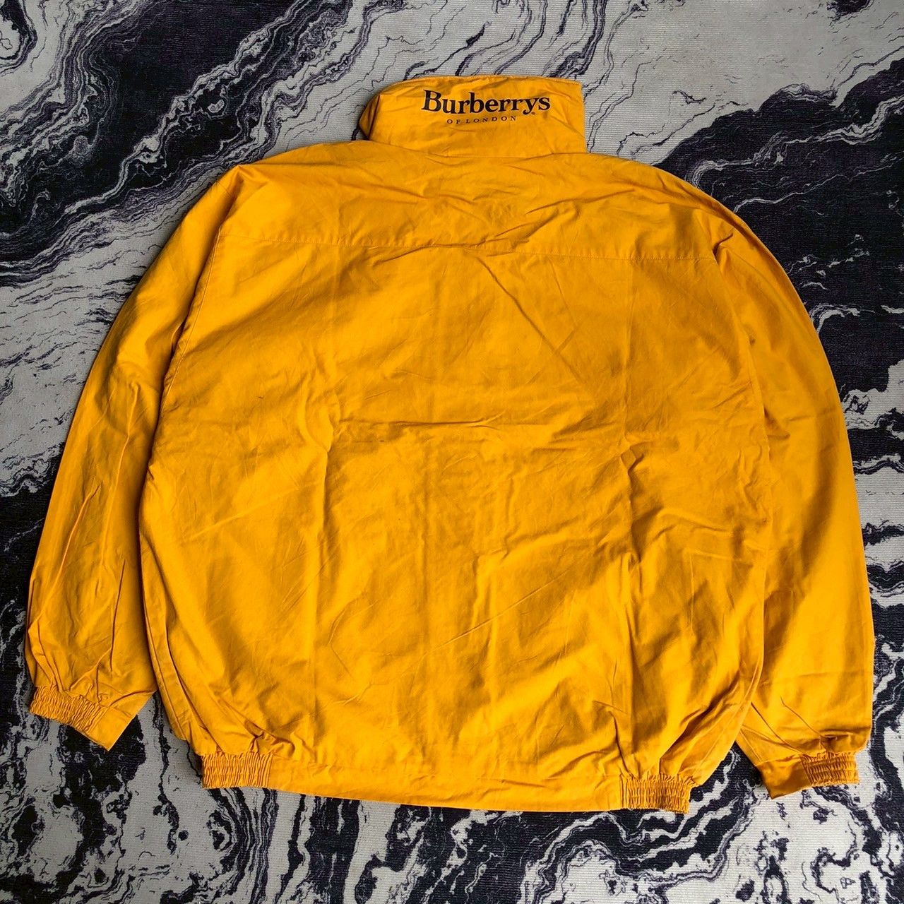 Burberry Vintage 90s Burberrys Nova Check Lined Yellow Jacket Size US L / EU 52-54 / 3 - 4 Thumbnail
