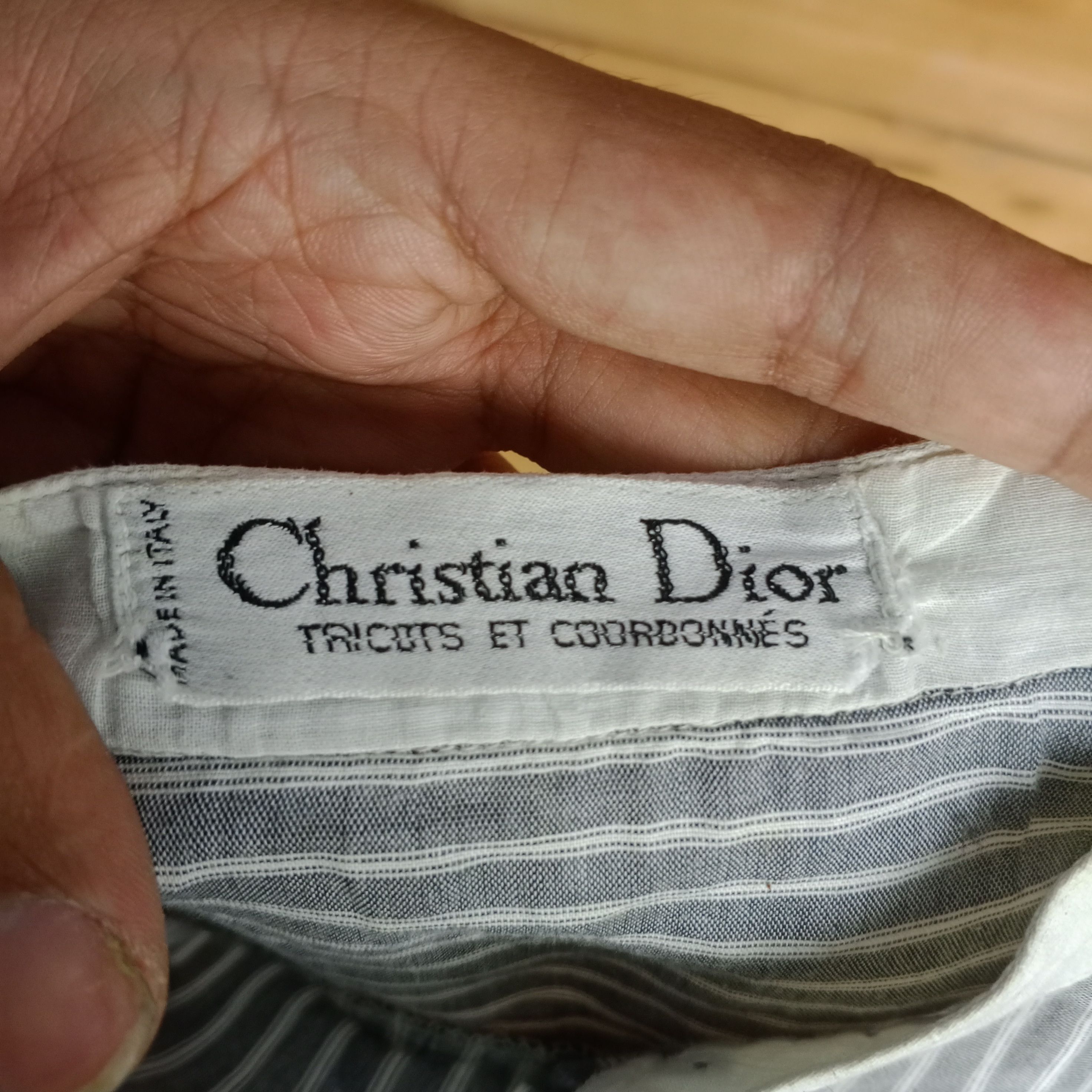 Christian Dior Monsieur × Dior × Vintage Christian Dior Tricot Et Coordonnes Striped Shirt Size M / US 6-8 / IT 42-44 - 7 Thumbnail